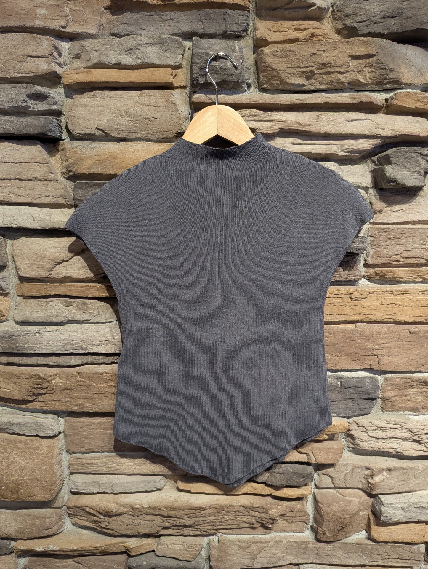 Soft Sculpt Mock neck Tee