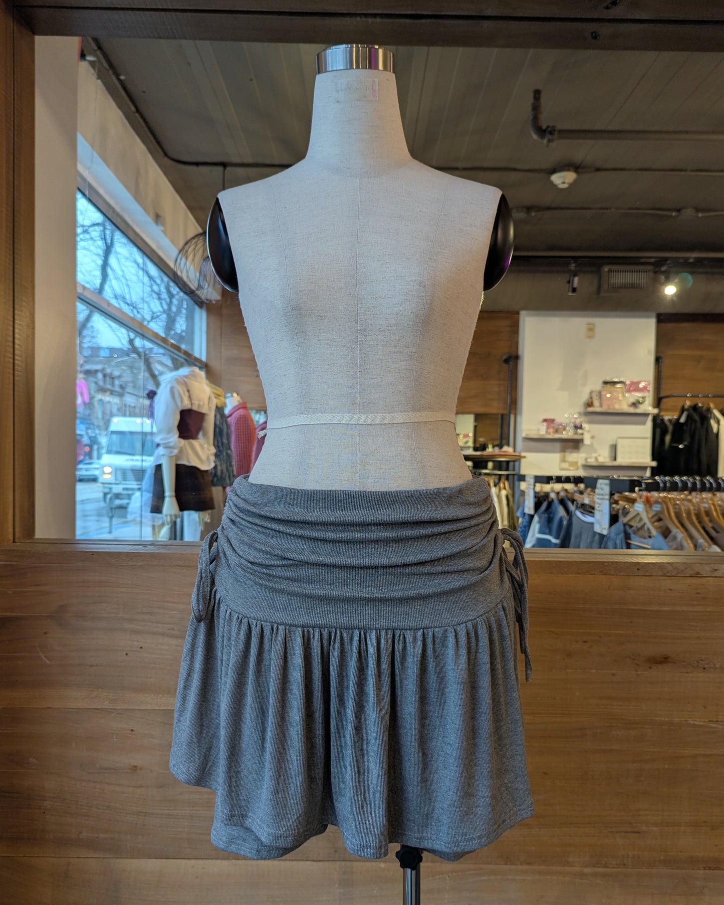 Ruched Jersey Motion Skirt