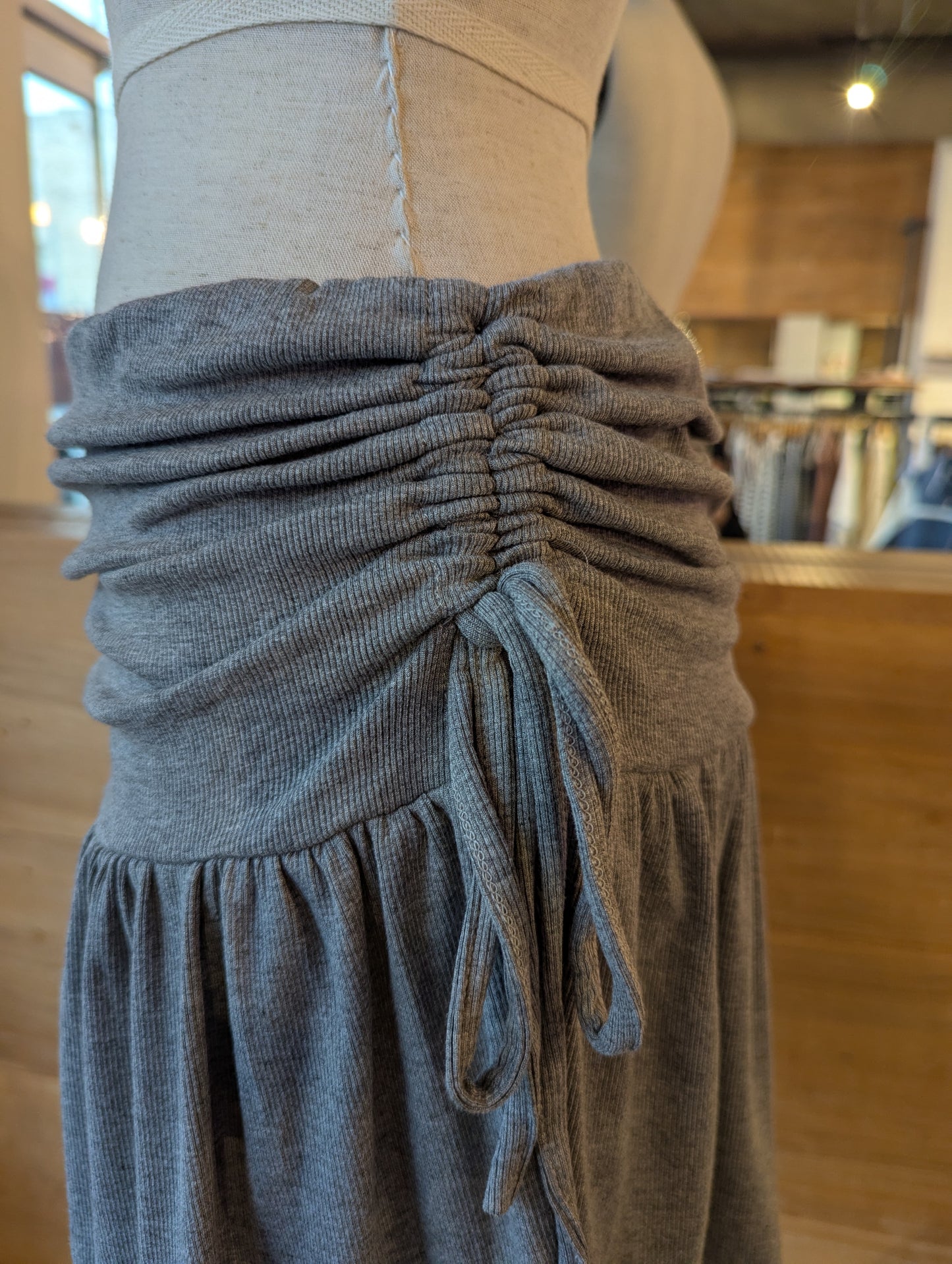 Ruched Jersey Motion Skirt