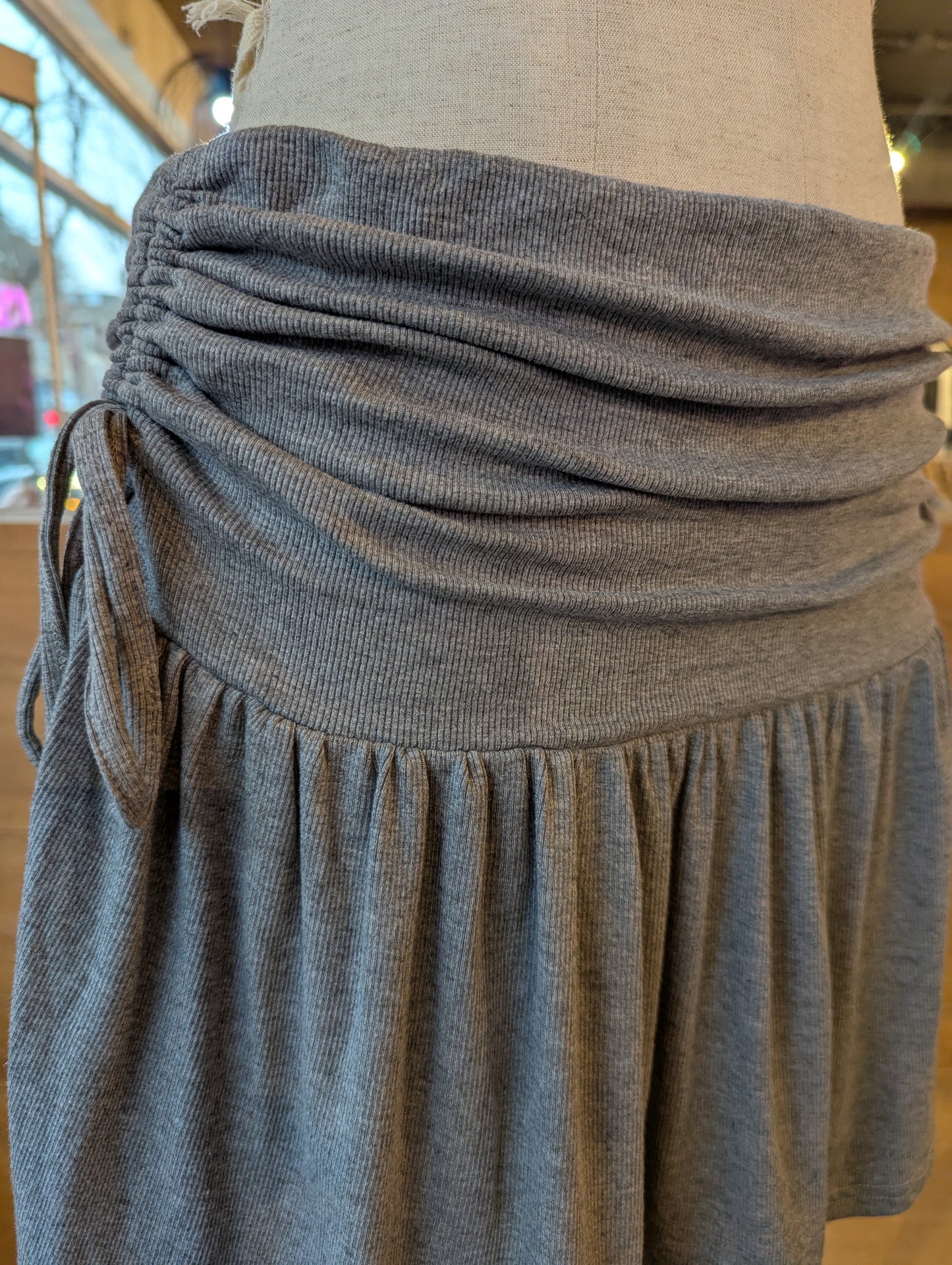 Ruched Jersey Motion Skirt