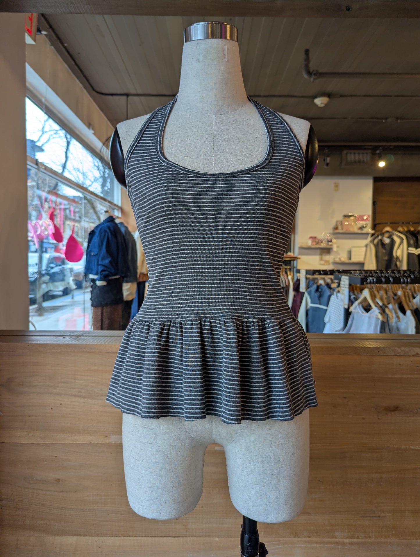 Sweetie Stripe Peplum Top