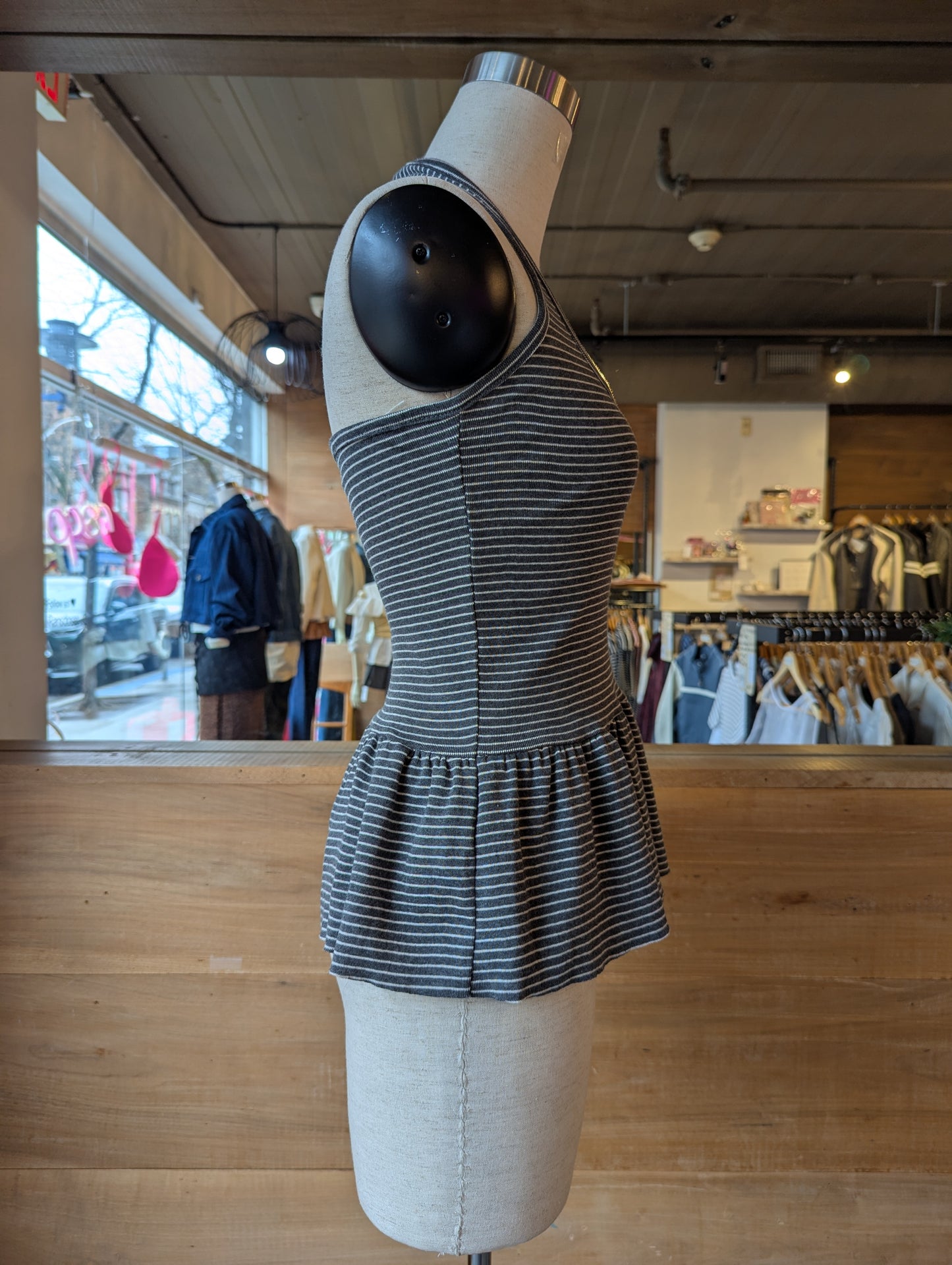 Sweetie Stripe Peplum Top