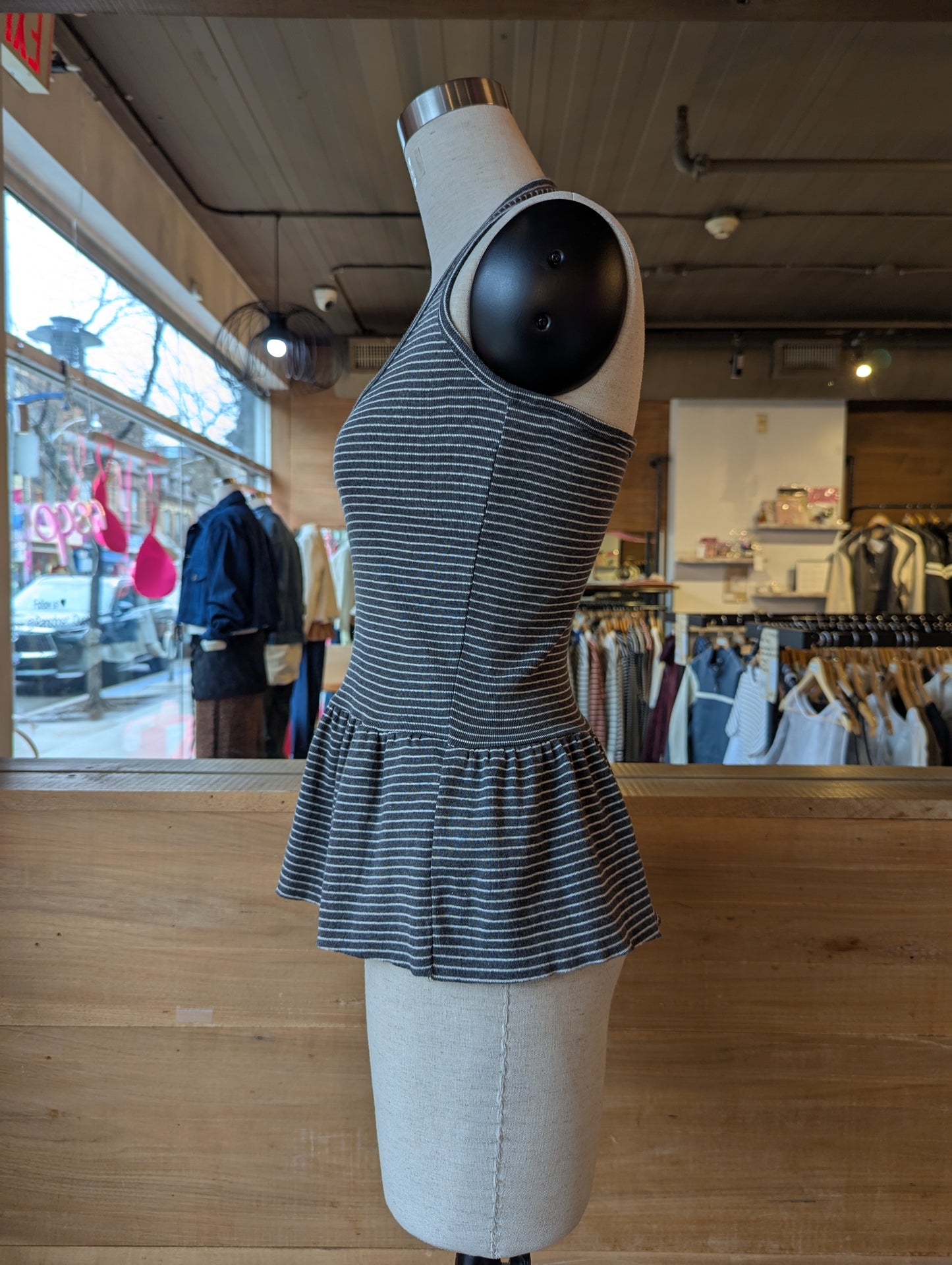 Sweetie Stripe Peplum Top