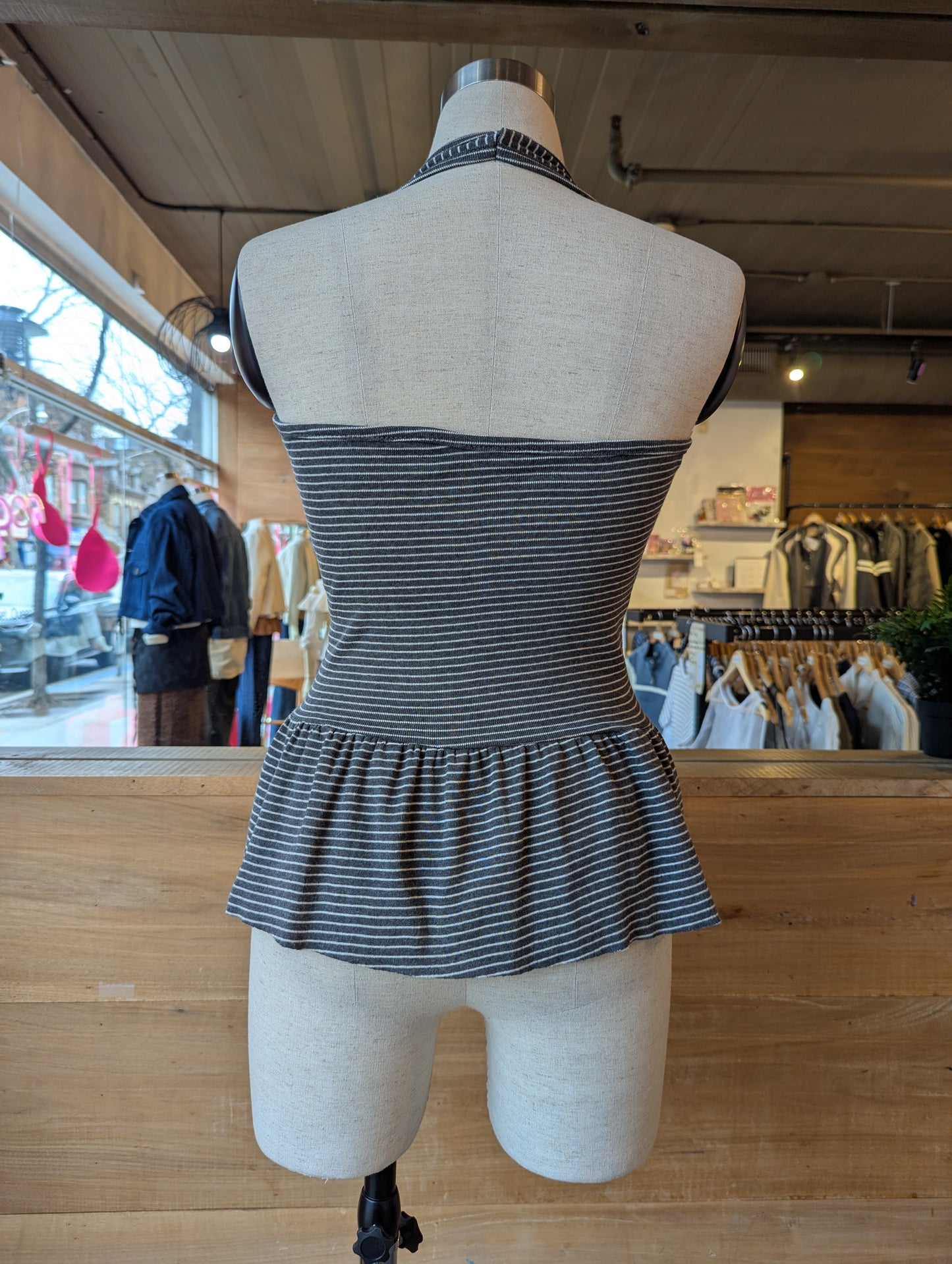 Sweetie Stripe Peplum Top