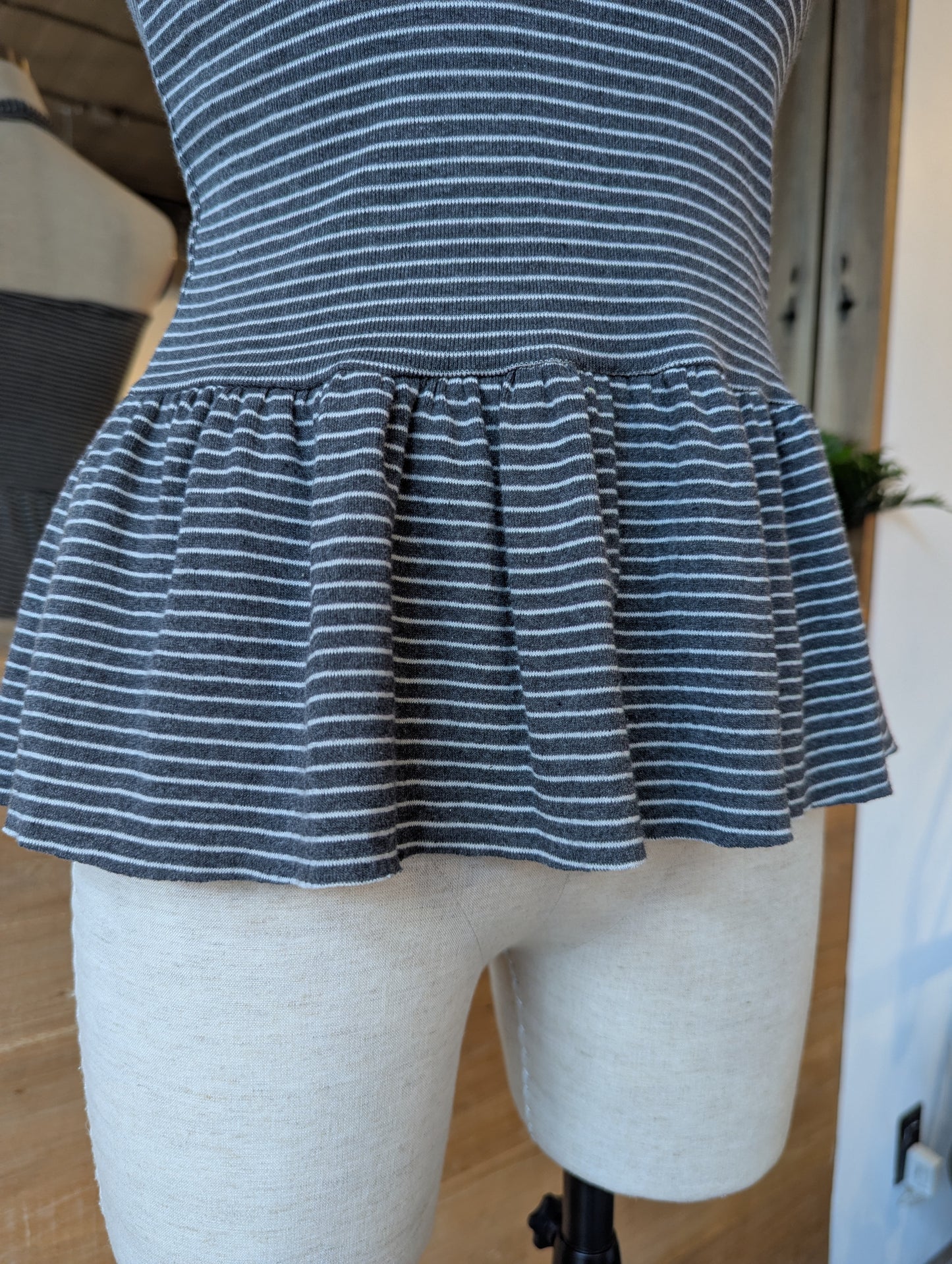 Sweetie Stripe Peplum Top