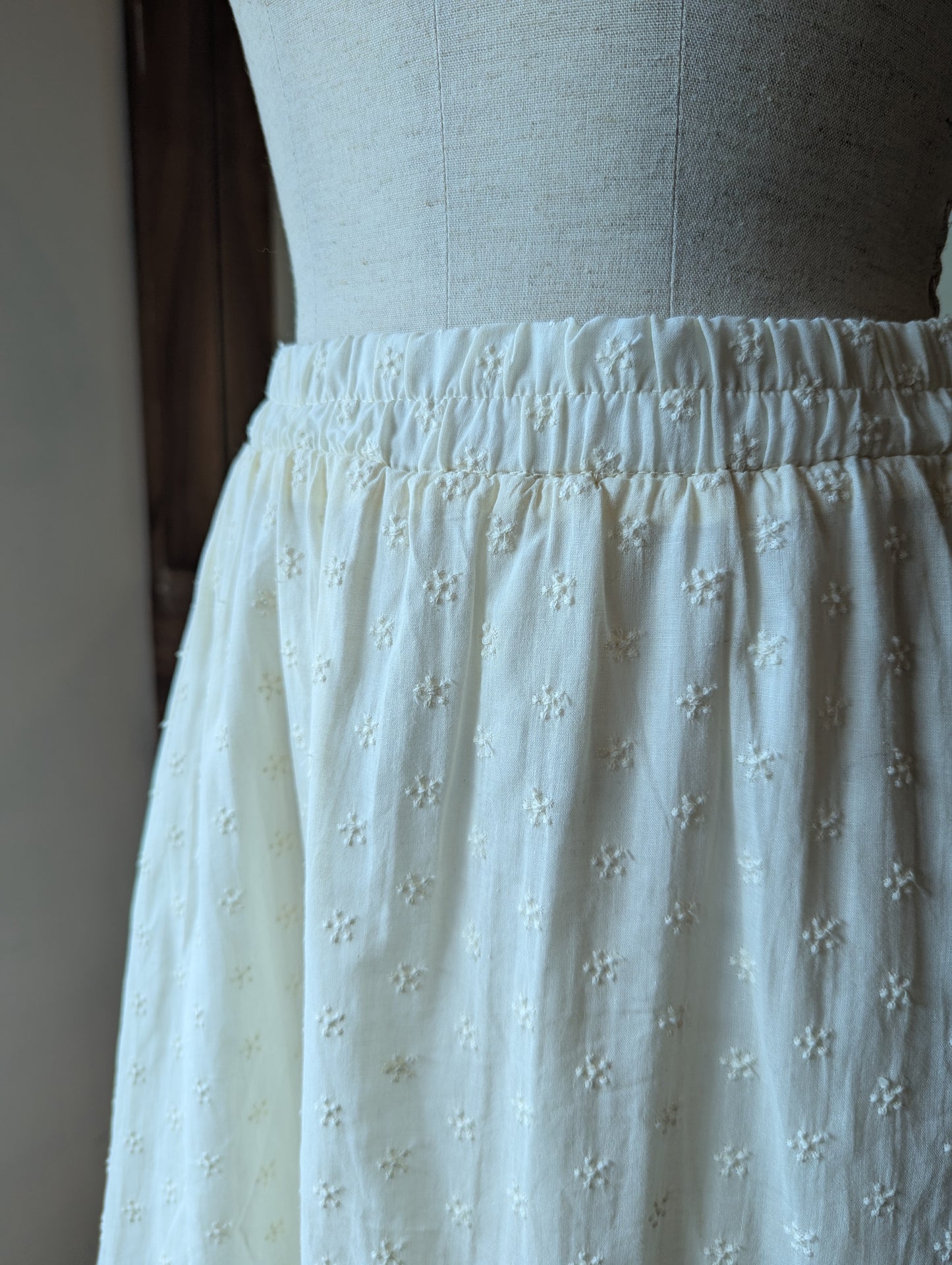 Clover Embroidered Maxi Skirt