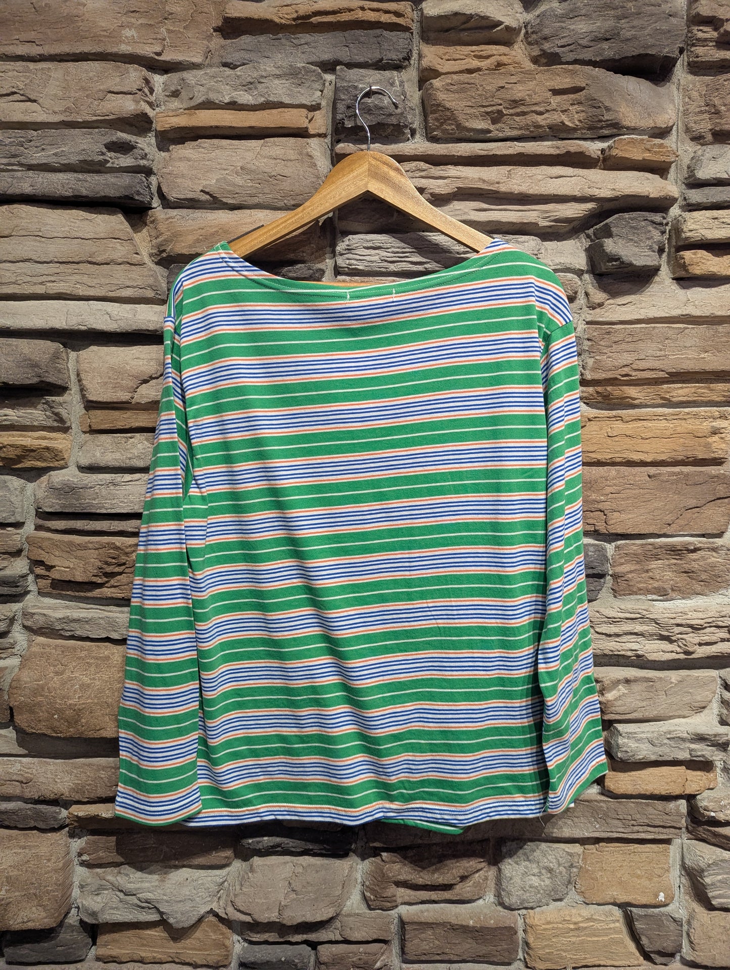 Sail Away Stripe Boatneck Top