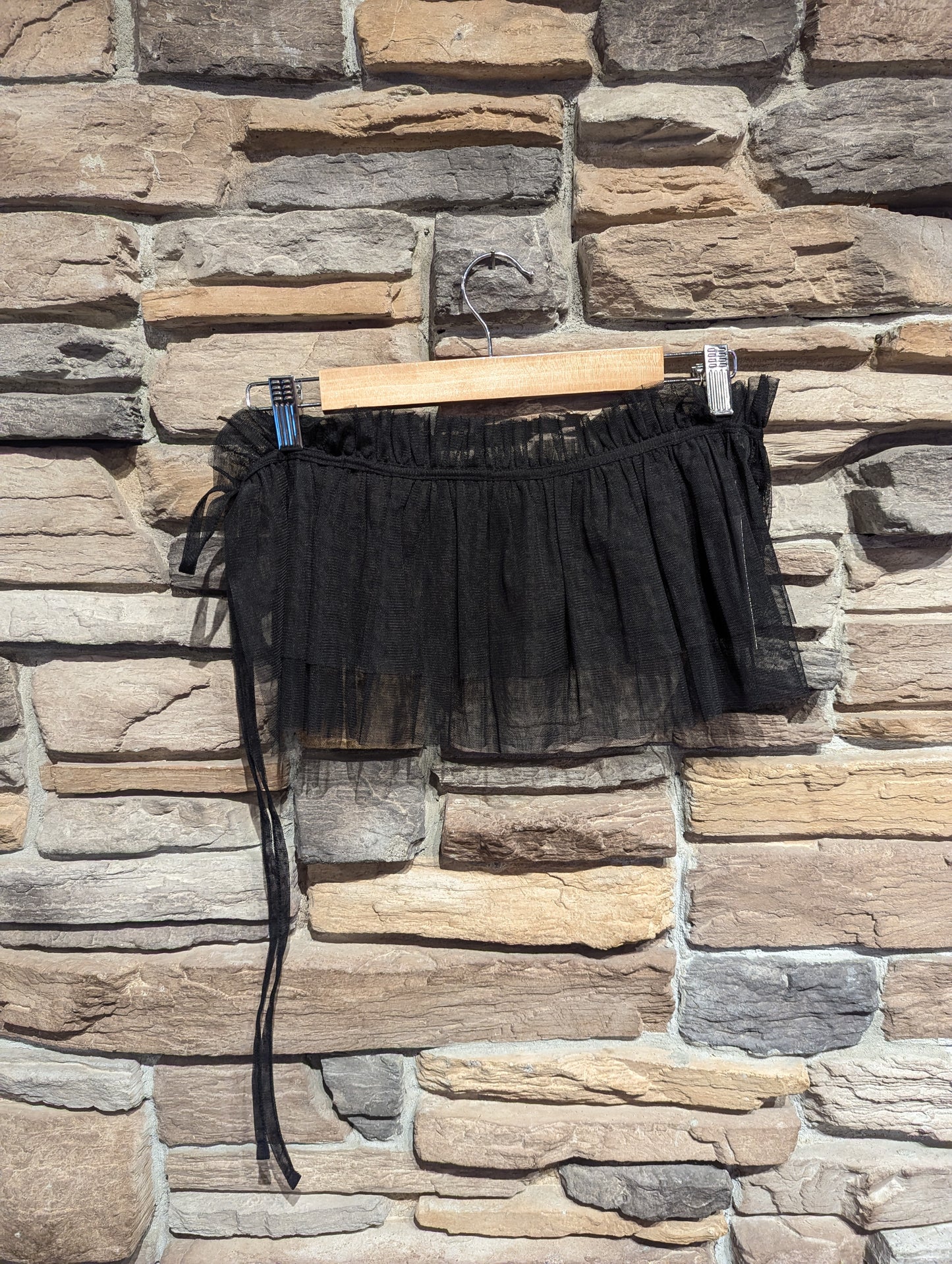 Gathered Overlay Skirt