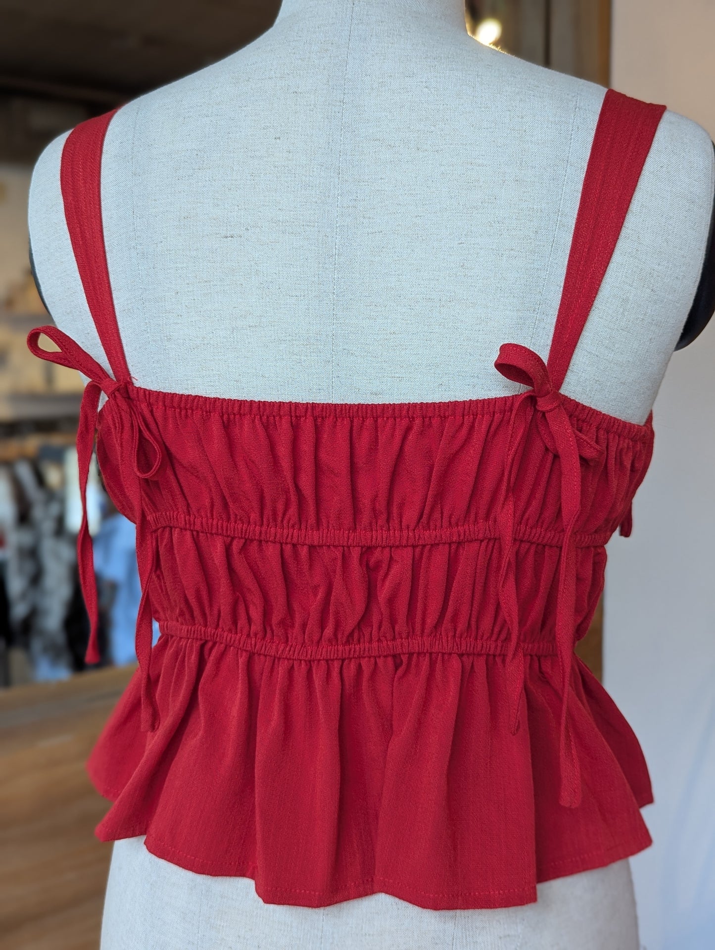 Poppy Ribbon Tank-Top