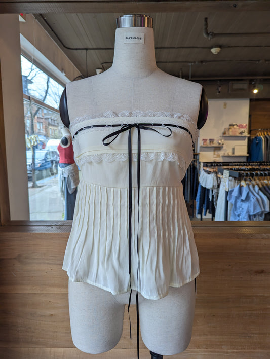 Coquette Ribbon Strapless Top