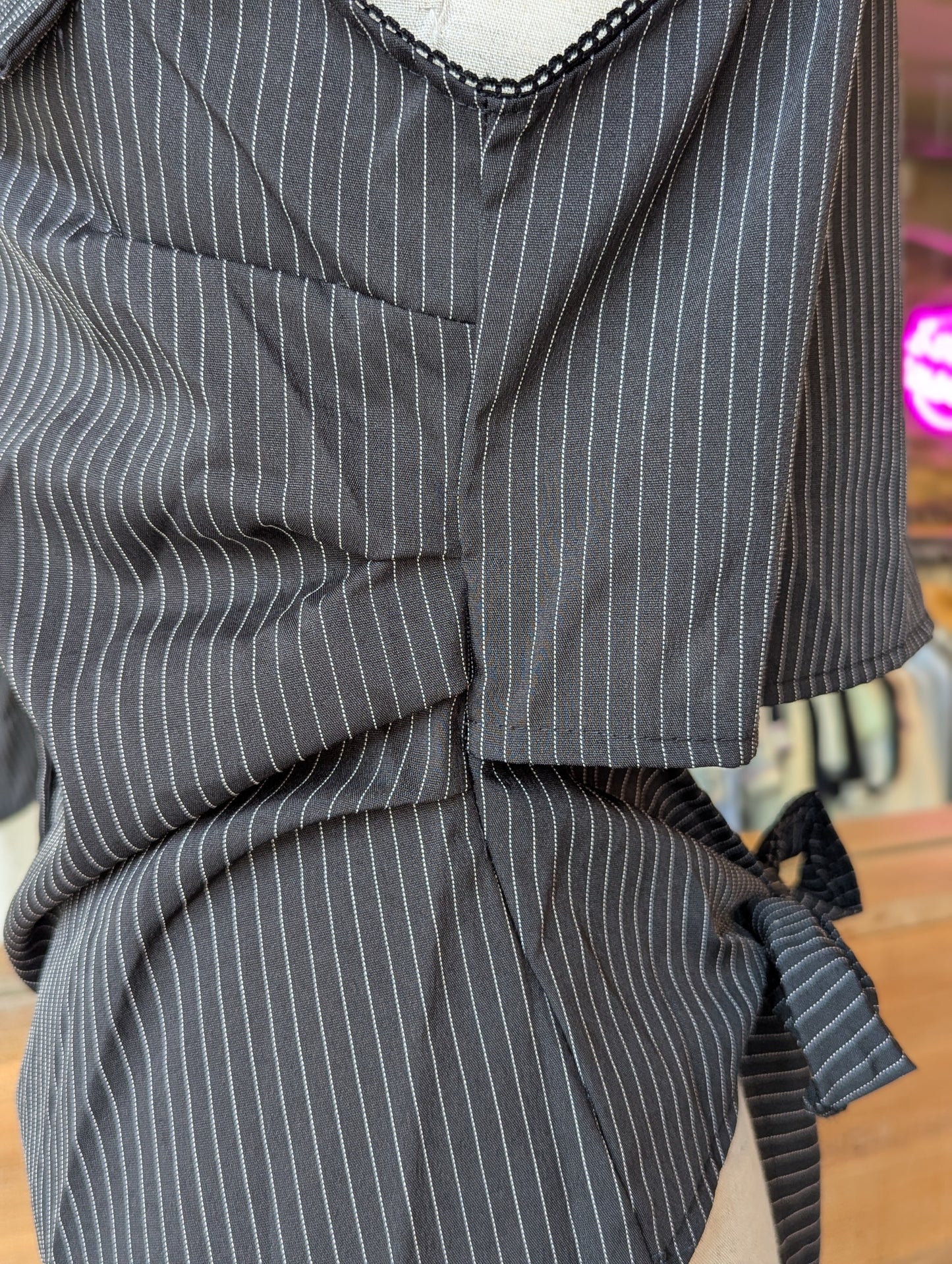City-Girl Pinstripe Halter