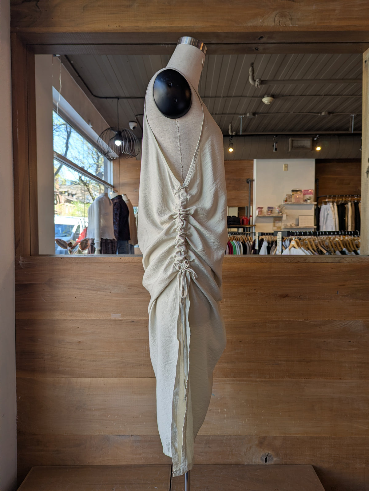 Soft Current Drawstring Dress