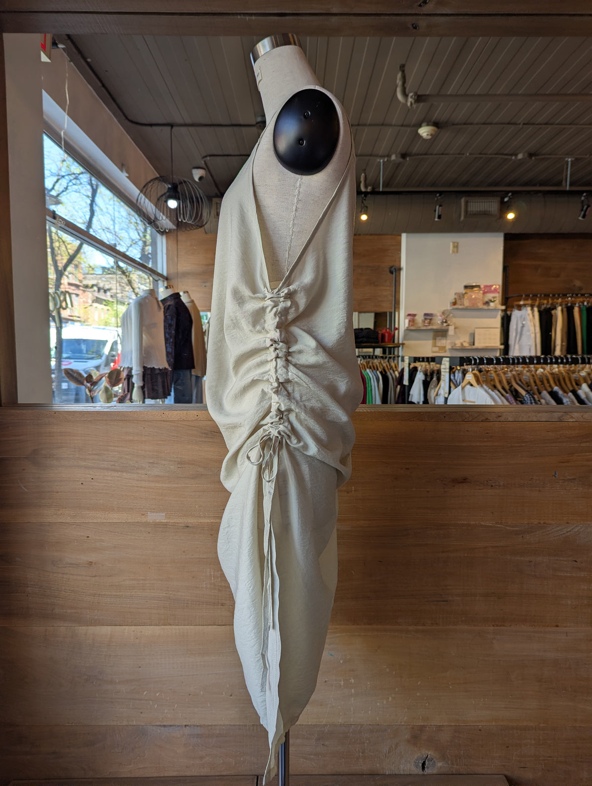 Soft Current Drawstring Dress