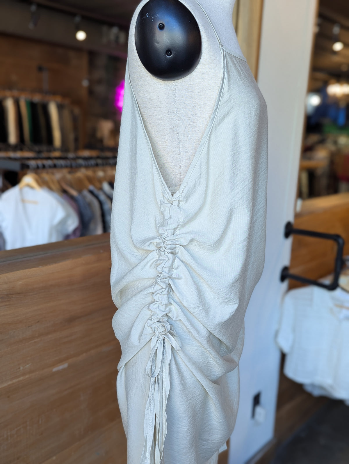 Soft Current Drawstring Dress