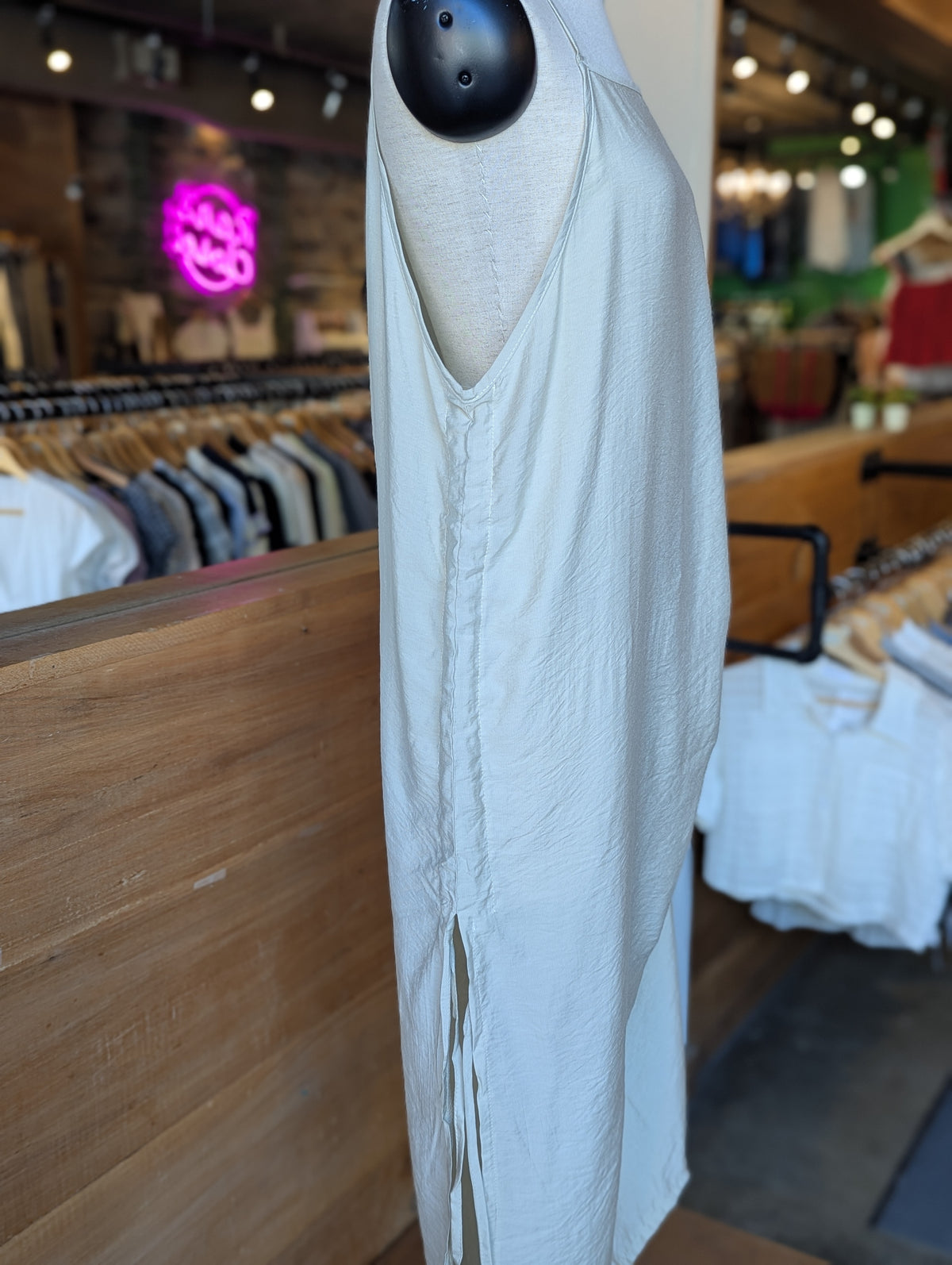 Soft Current Drawstring Dress