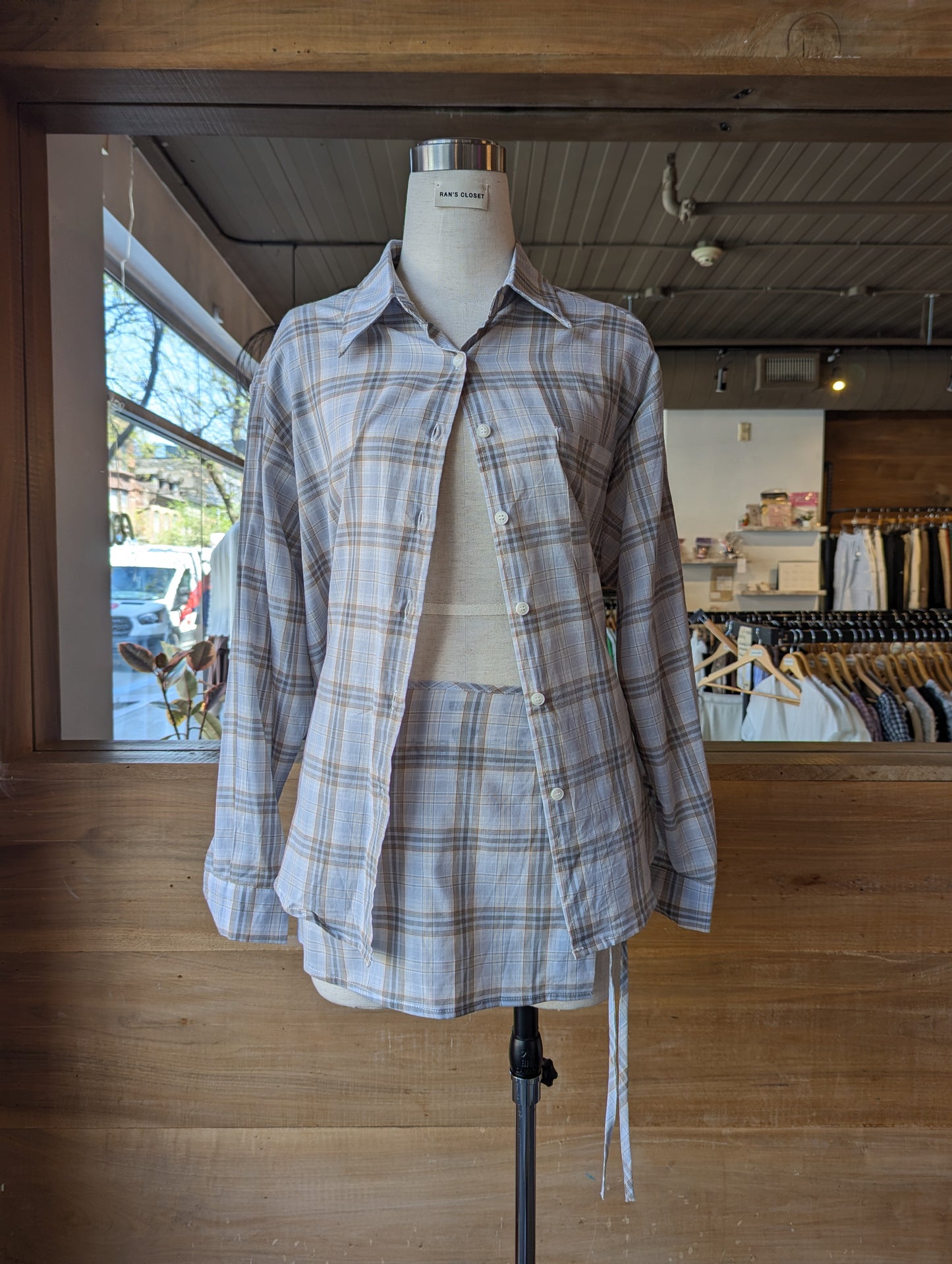 Camden Check Wrap Set