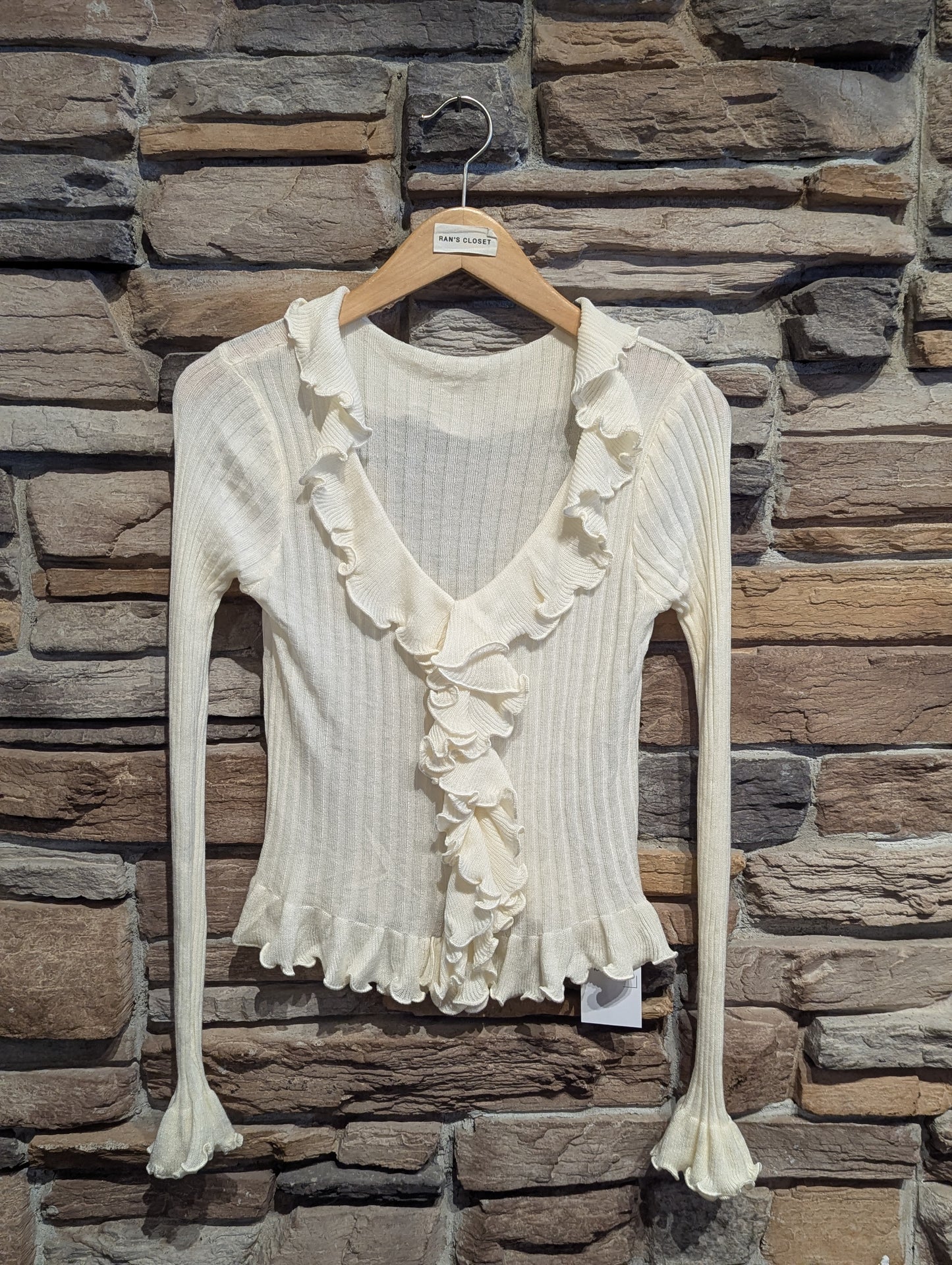 Morning Mist Ruffle Cardigan