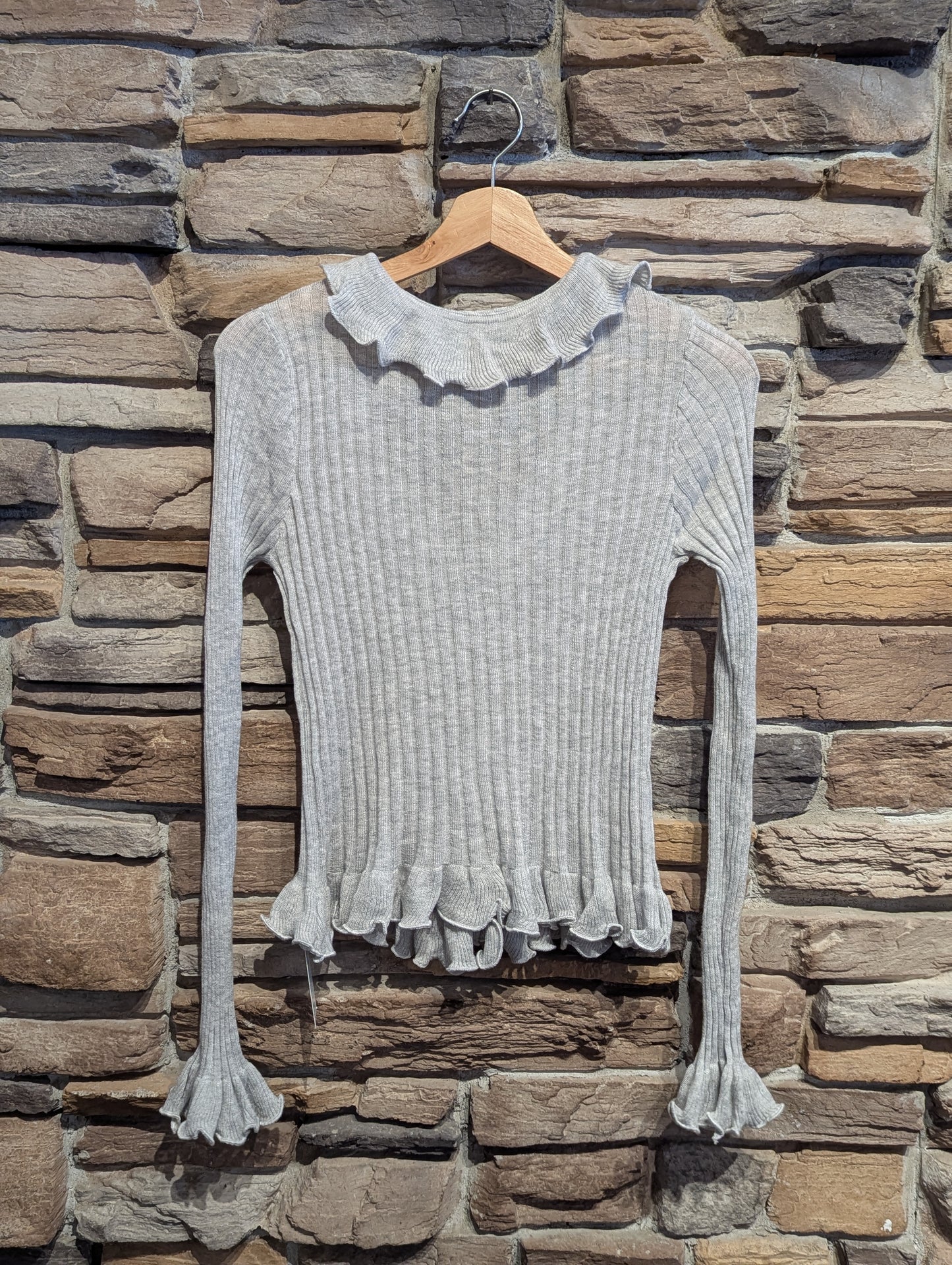 Morning Mist Ruffle Cardigan