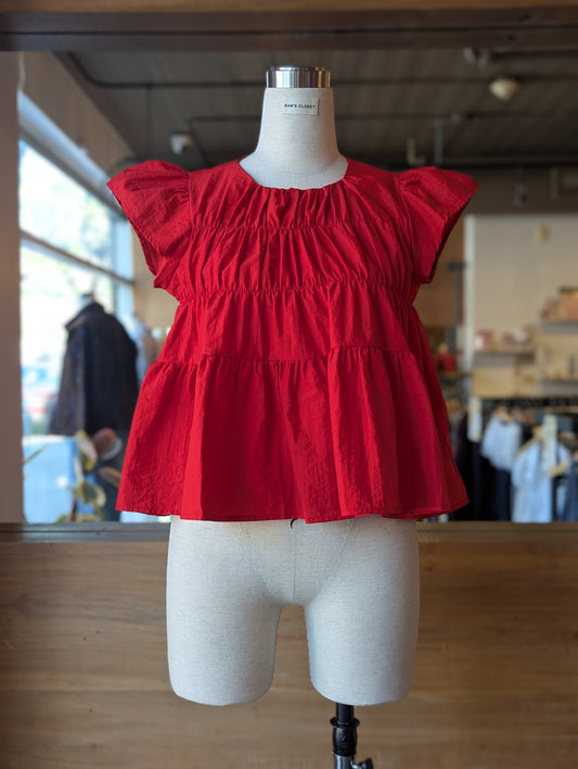 Pretty Please Tiered Babydoll Top
