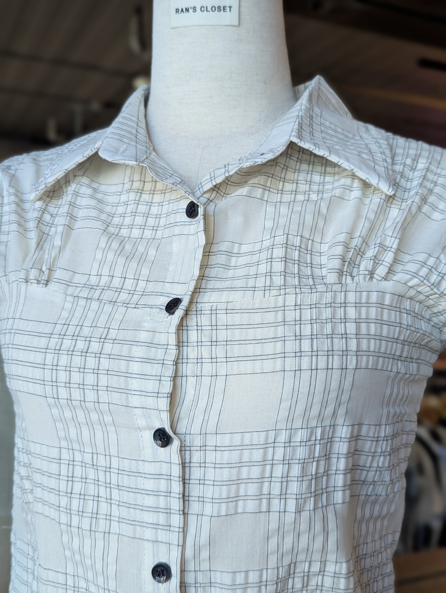 Bellevue Check Button-Up