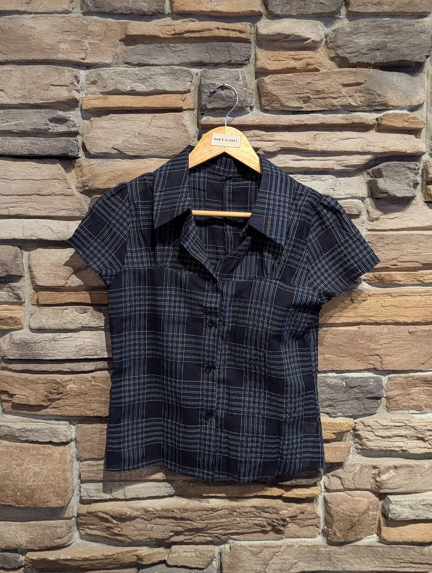 Bellevue Check Button-Up