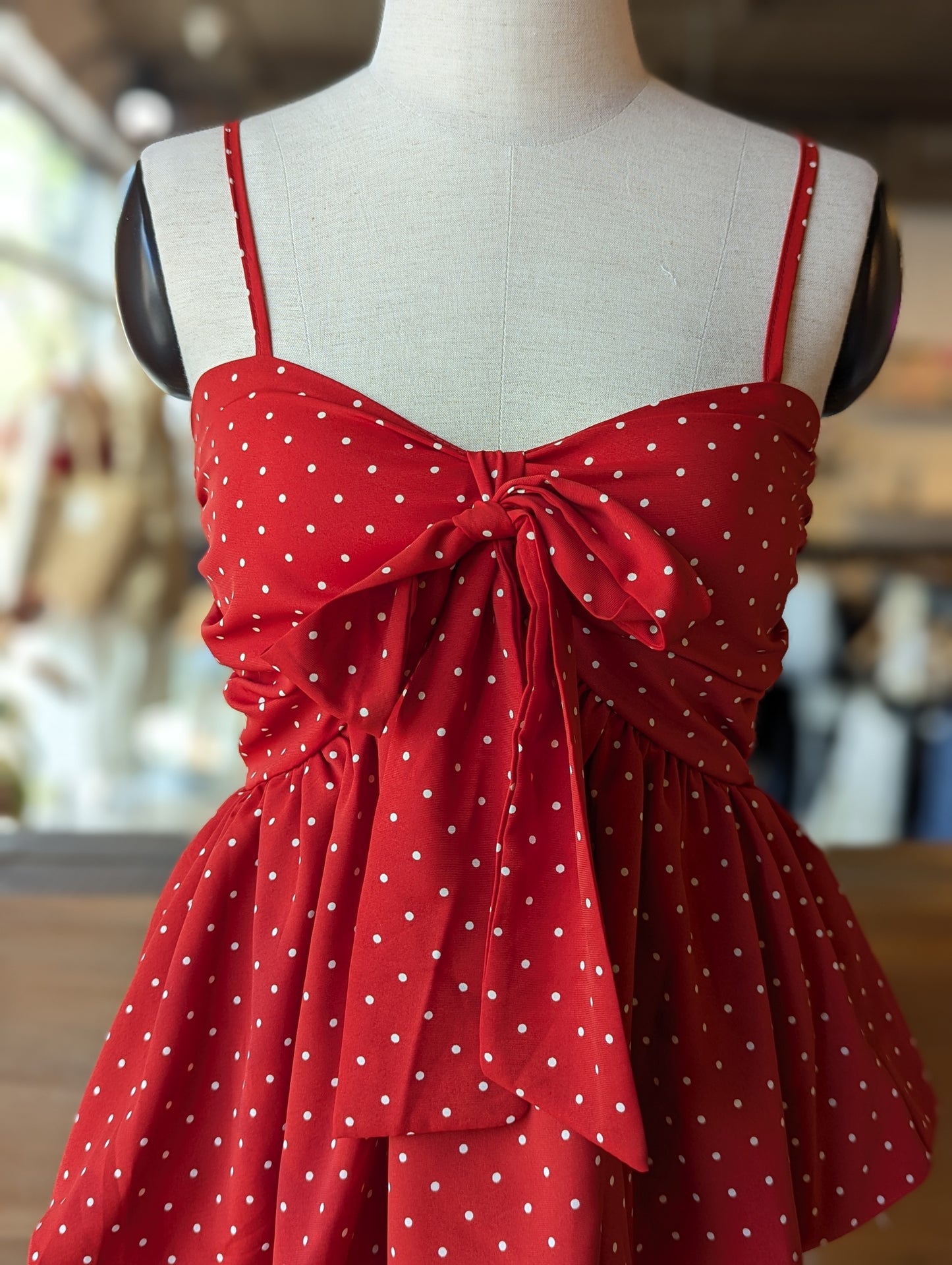 Darling Dot Bubble Top