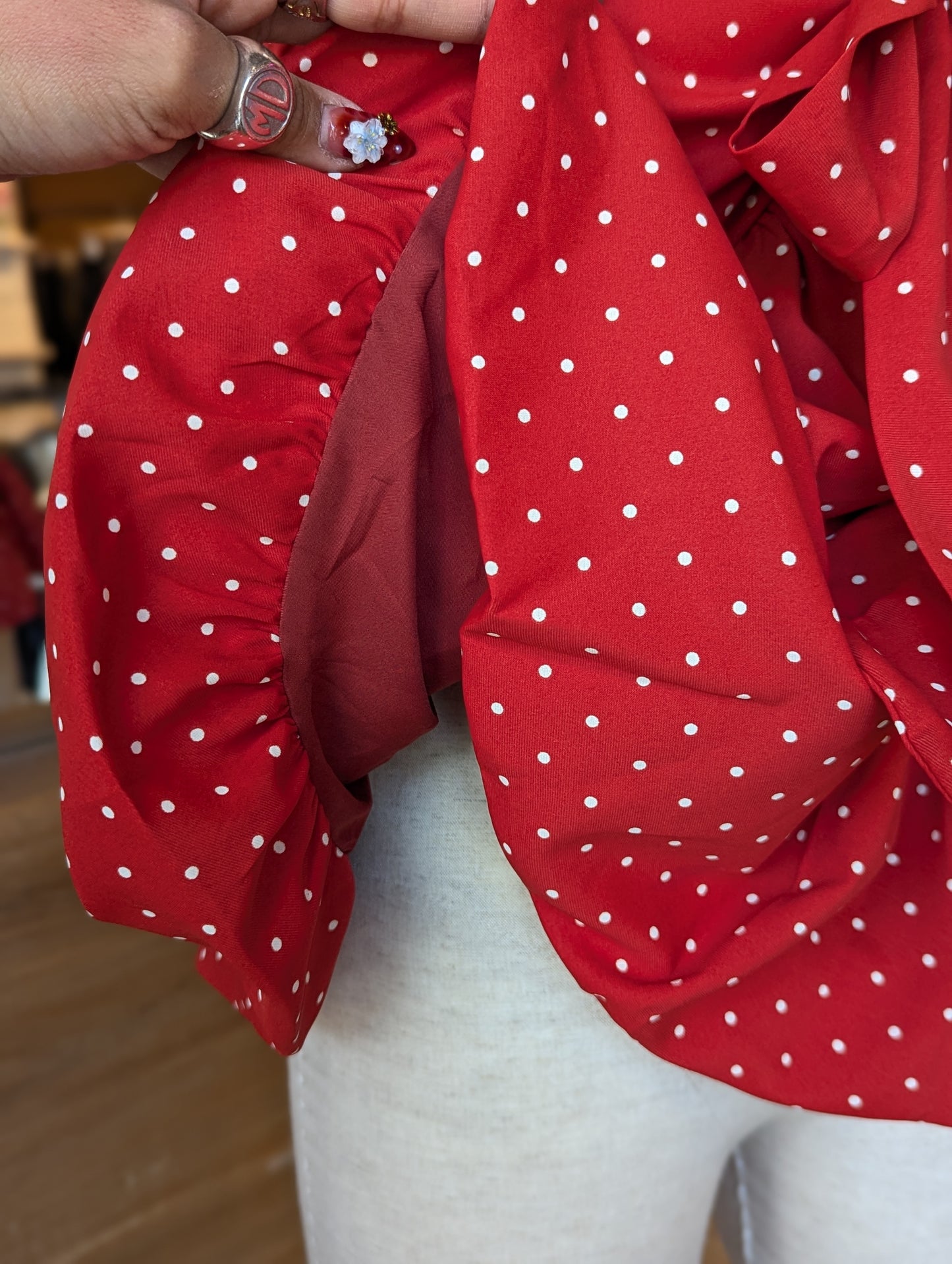 Darling Dot Bubble Top