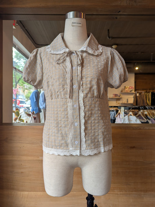 Storybook Romance plaid Top
