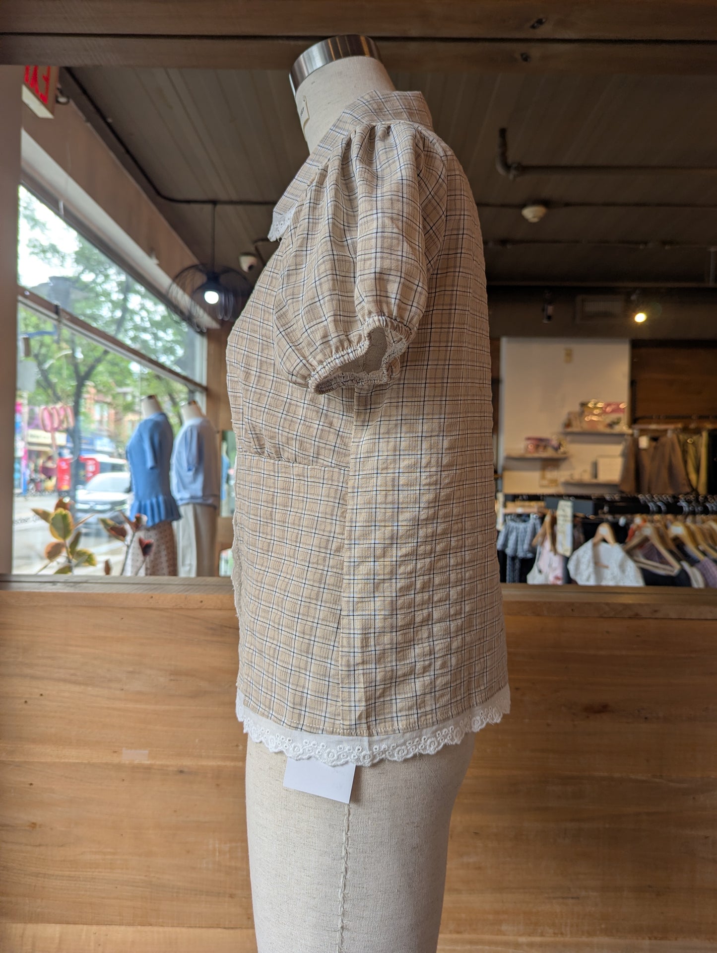 Storybook Romance plaid Top
