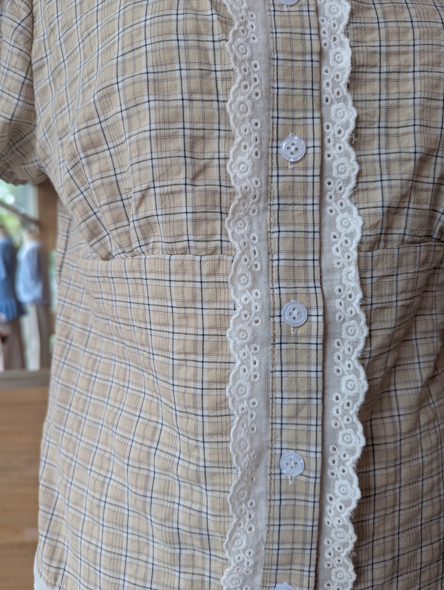 Storybook Romance plaid Top