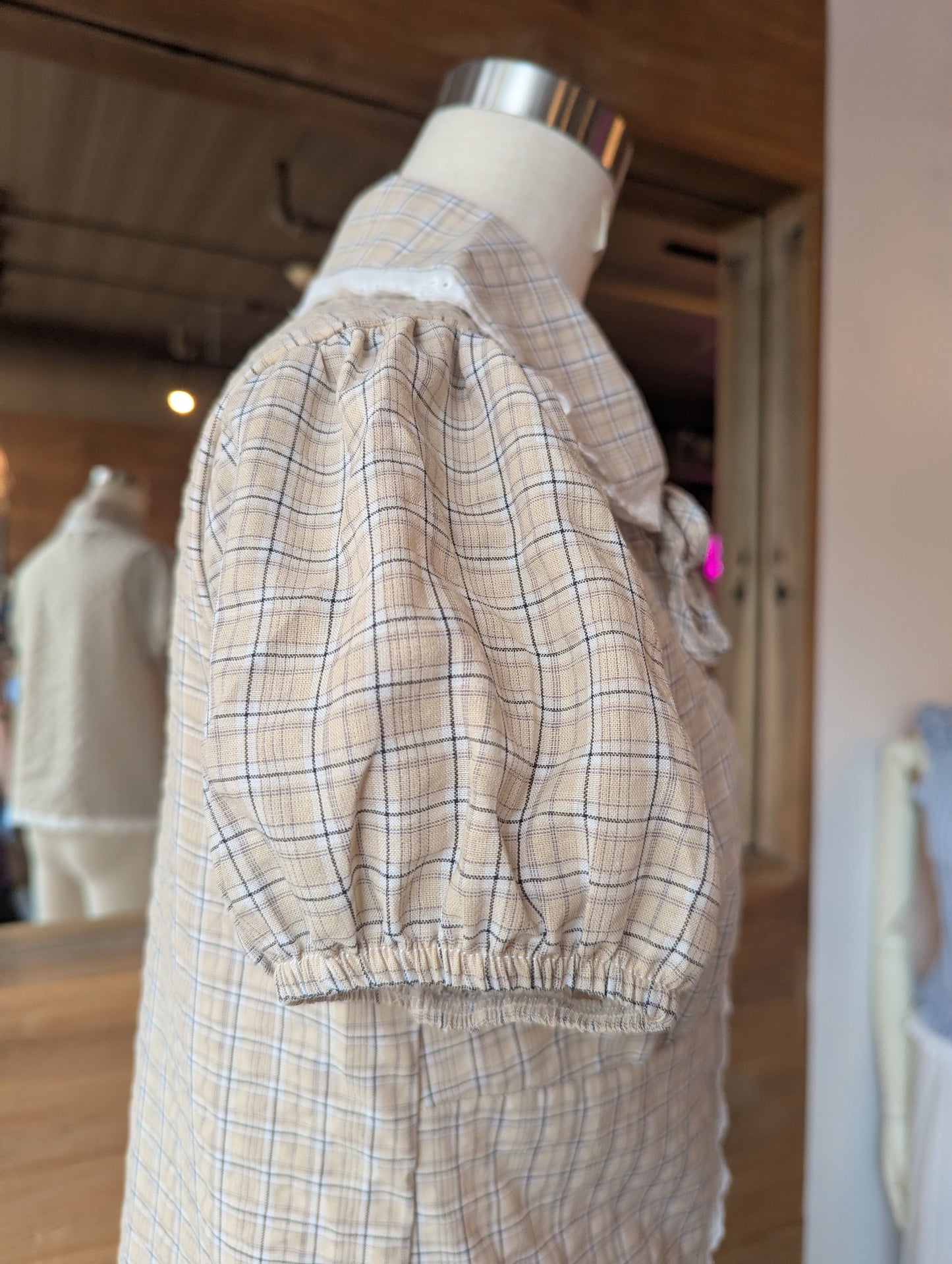 Storybook Romance plaid Top