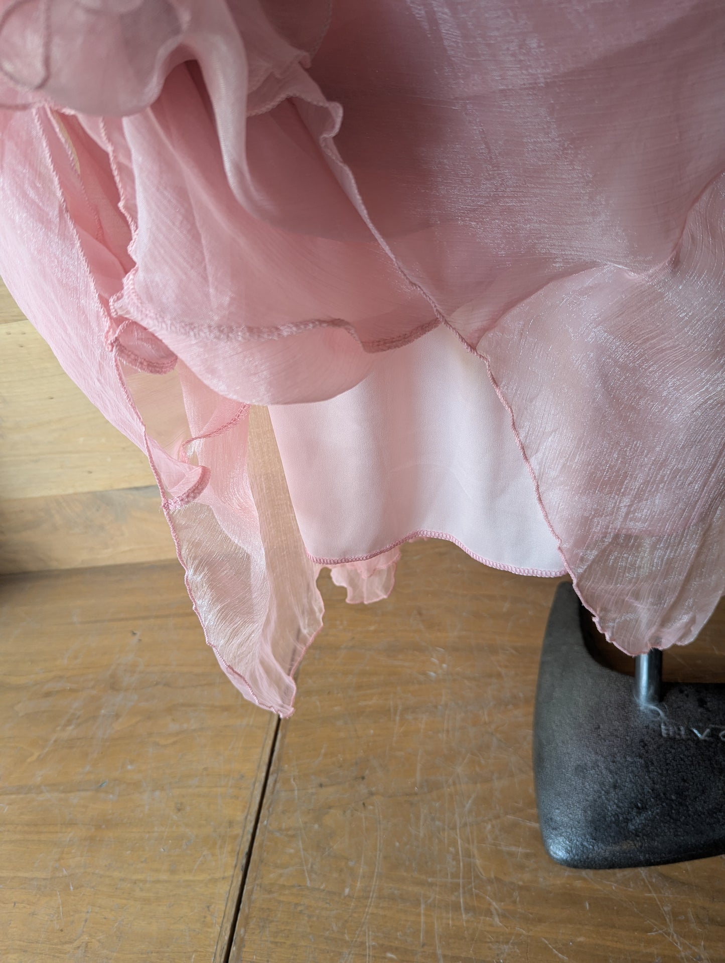 Shimmer Veil Maxi Skirt
