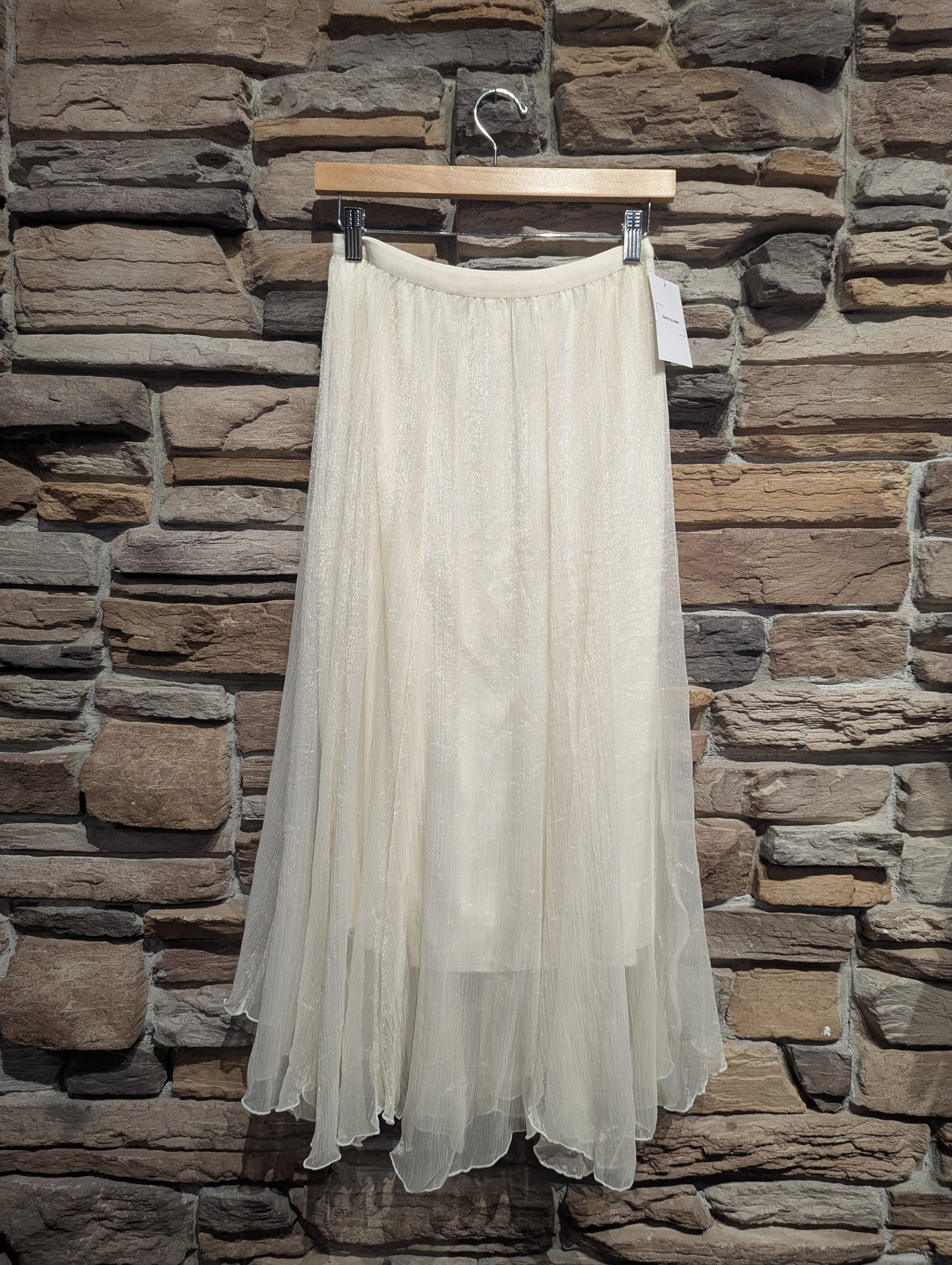 Shimmer Veil Maxi Skirt