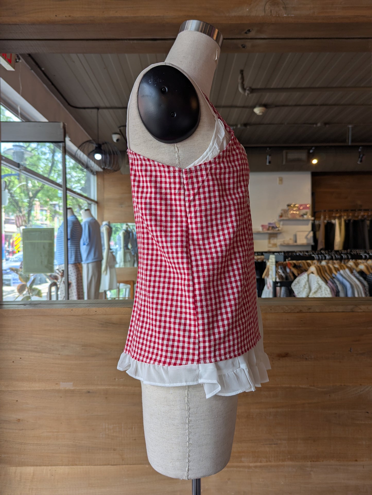 Picnic Daydream Layered Gingham Tank Top