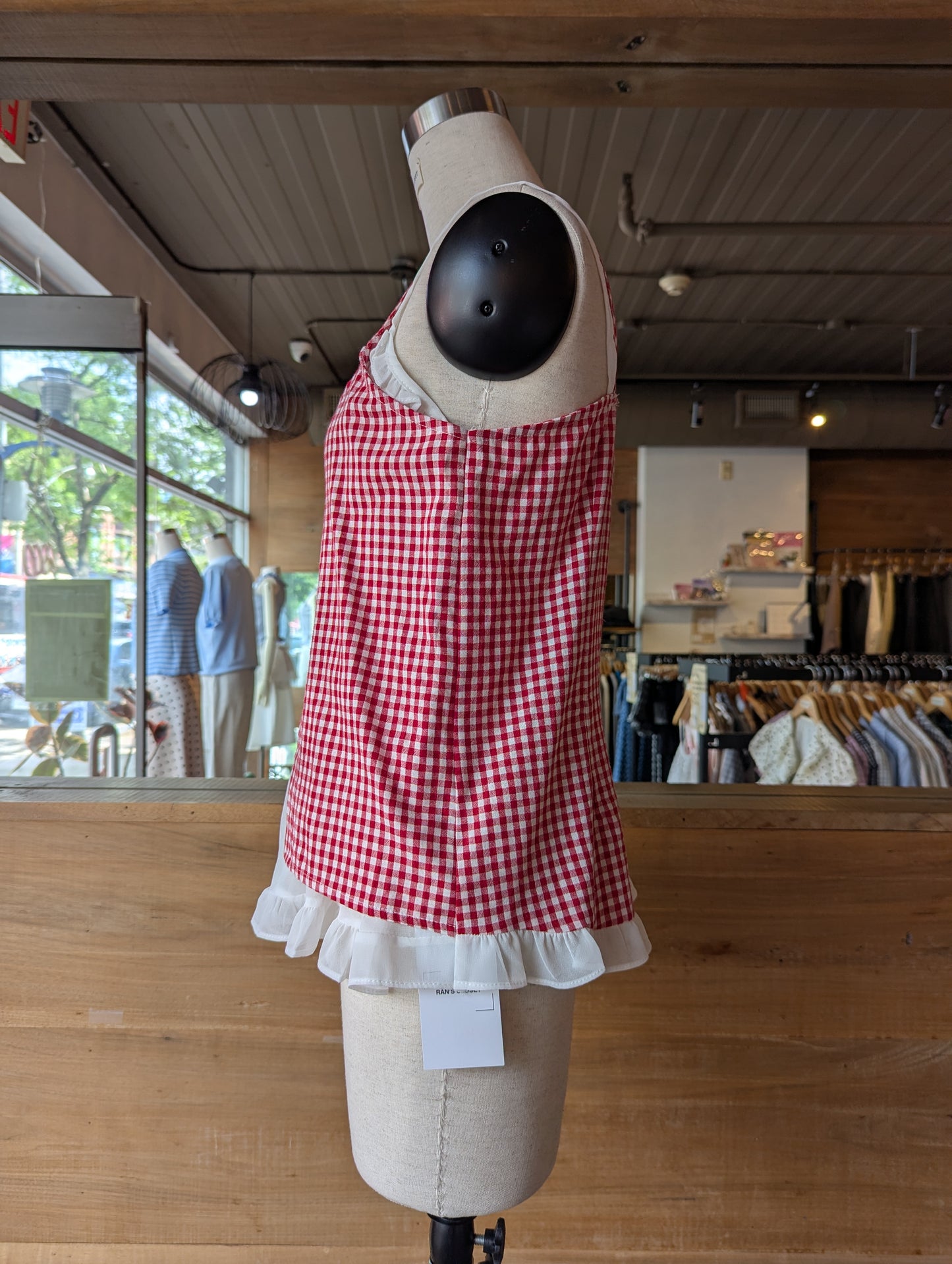 Picnic Daydream Layered Gingham Tank Top