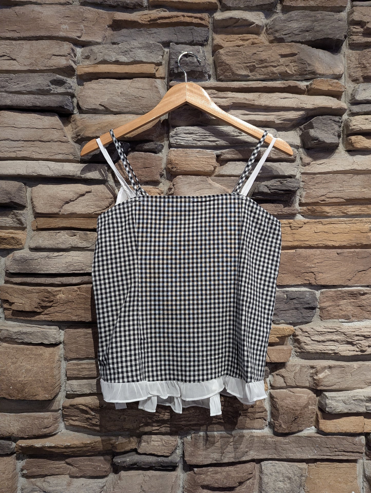 Picnic Daydream Layered Gingham Tank Top
