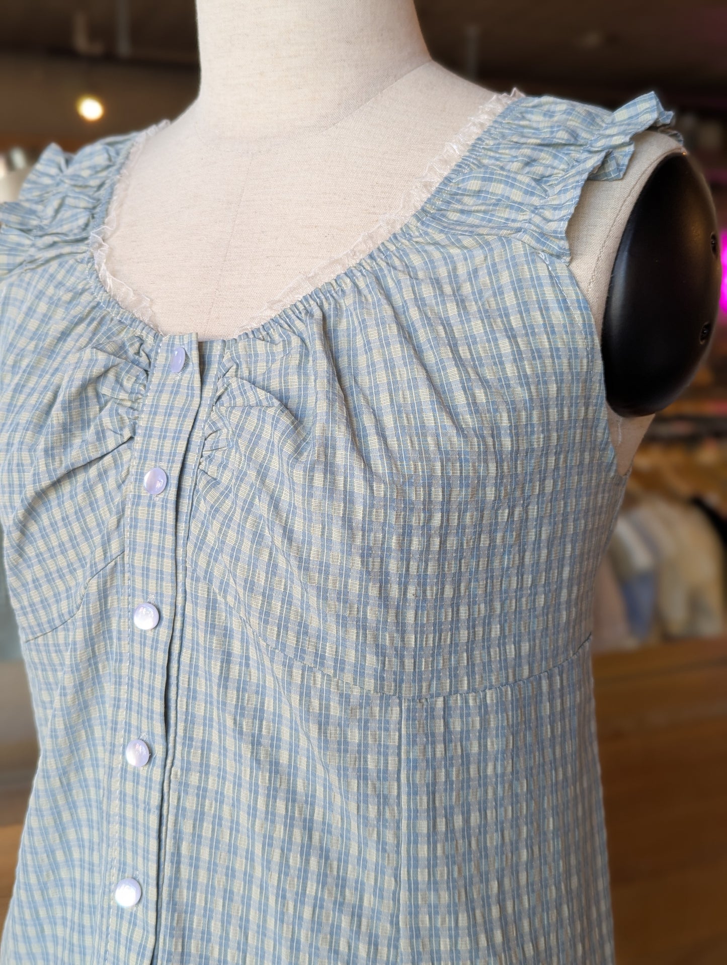 Winslow Ruffle Plaid Top