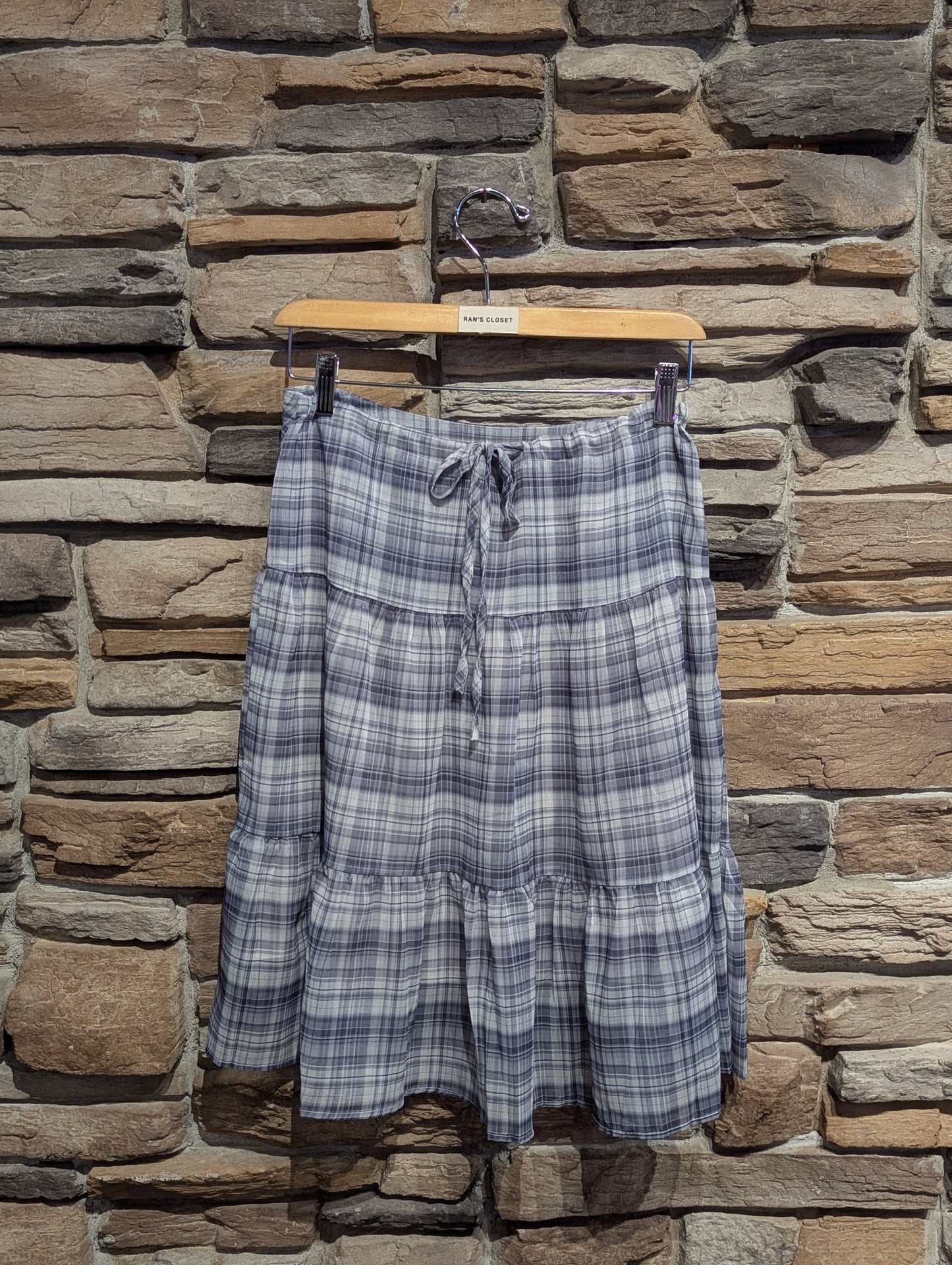 Rosewood Tiered Midi Skirt