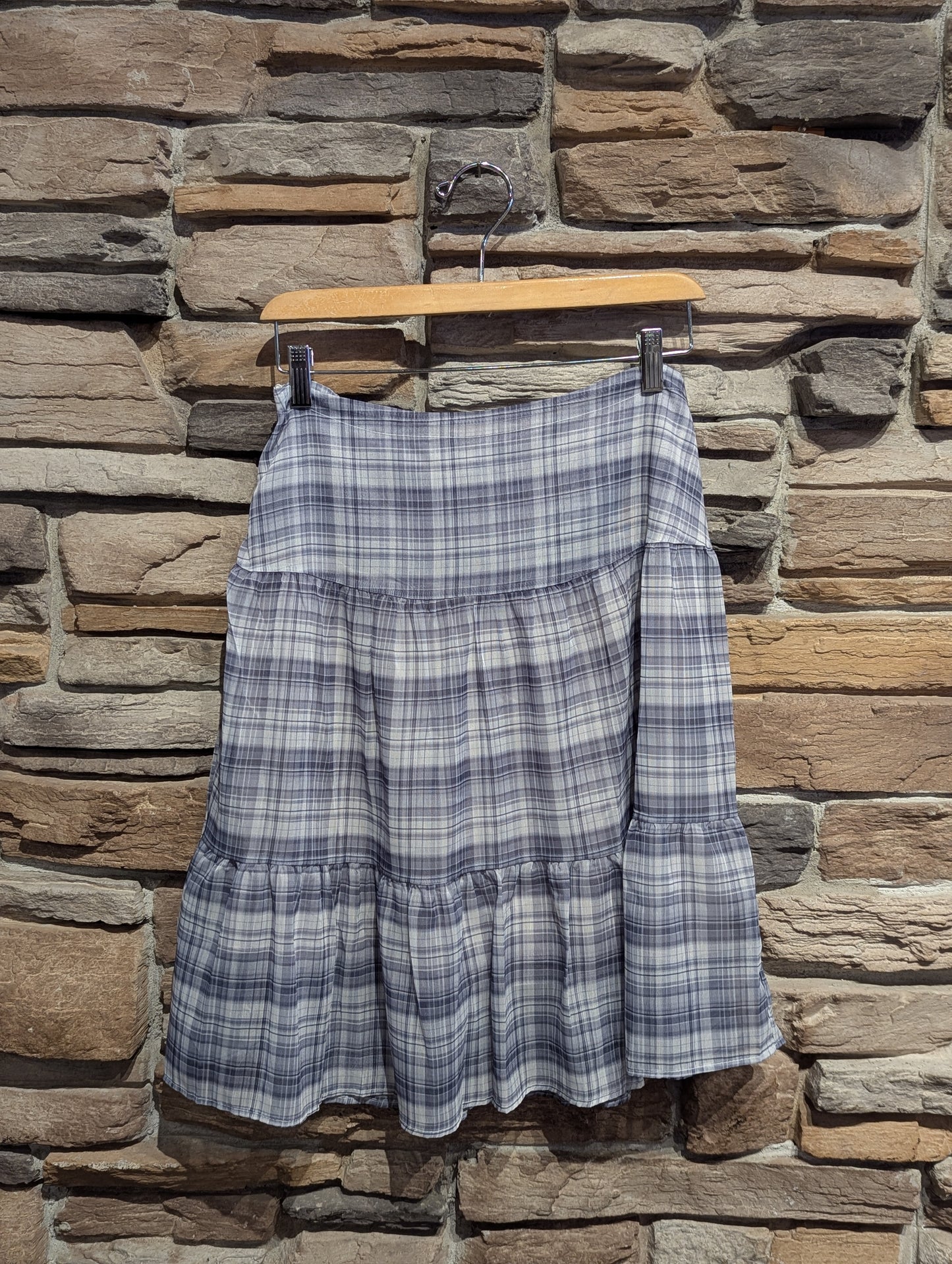Rosewood Tiered Midi Skirt