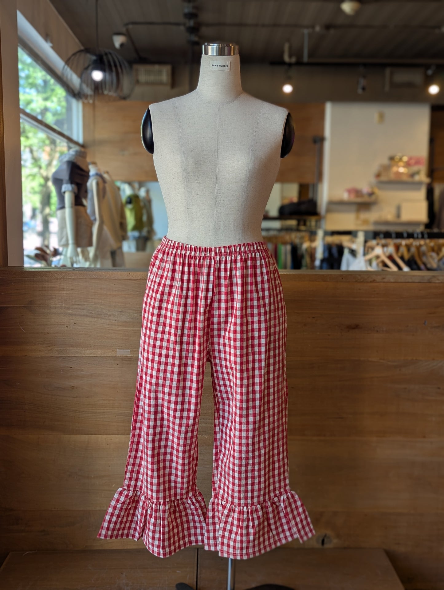 Gingham Picnic Capri