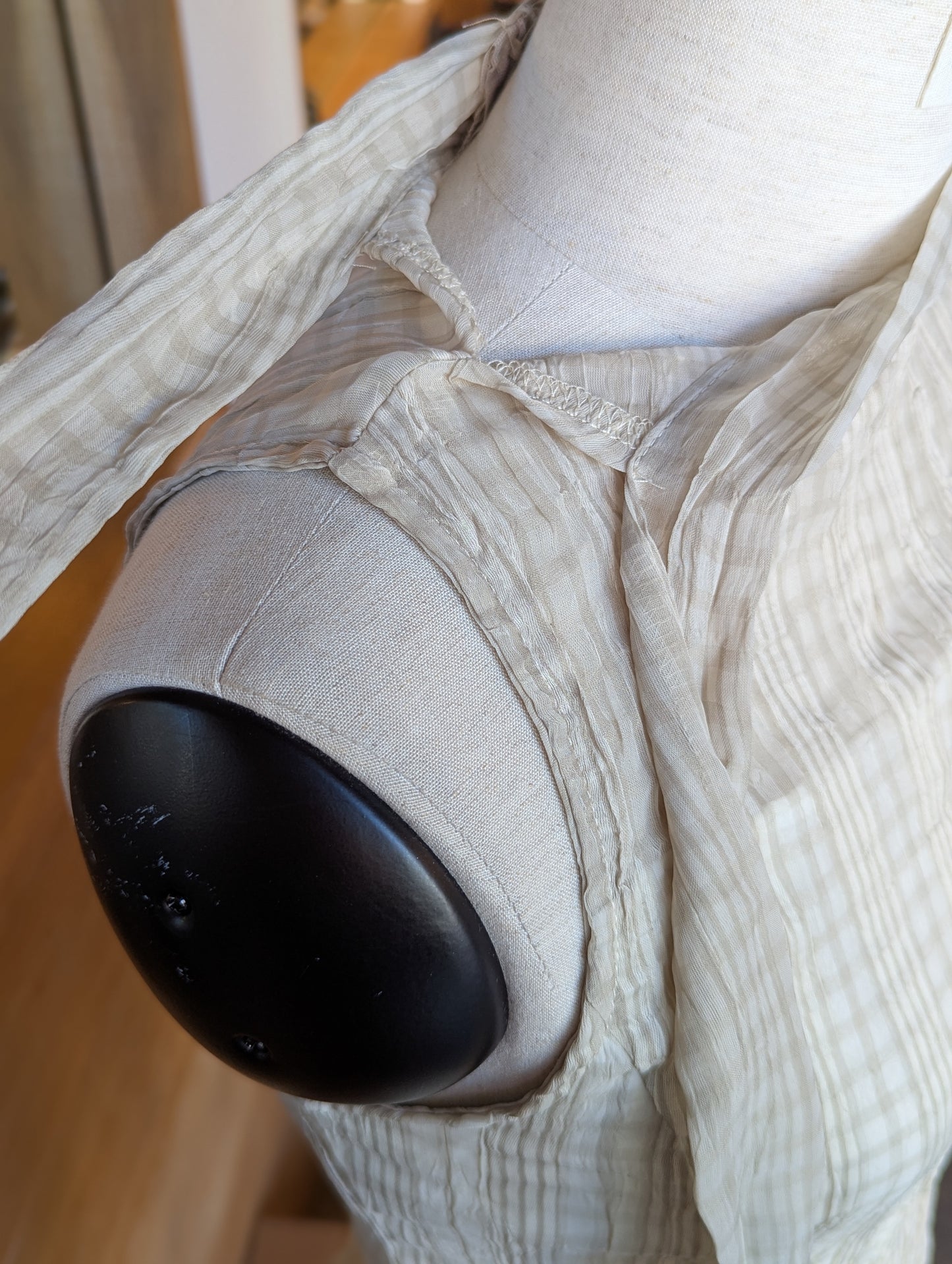 Cappuccino Cloud Tie-Neck Tank Top