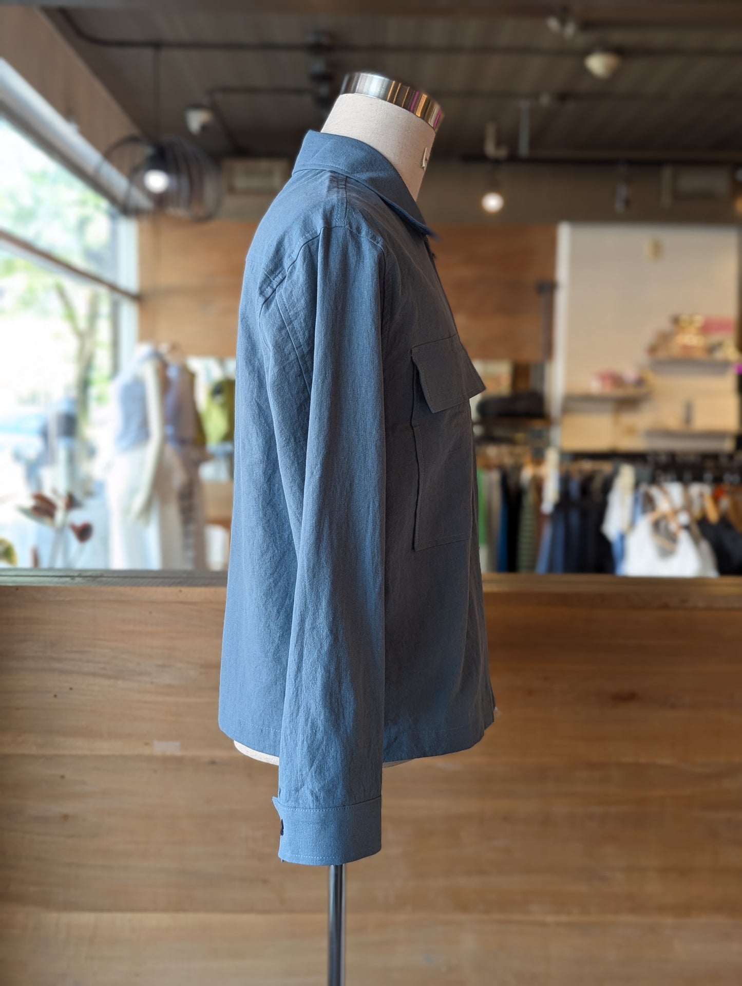 Harbourfront Linen Utility Jacket