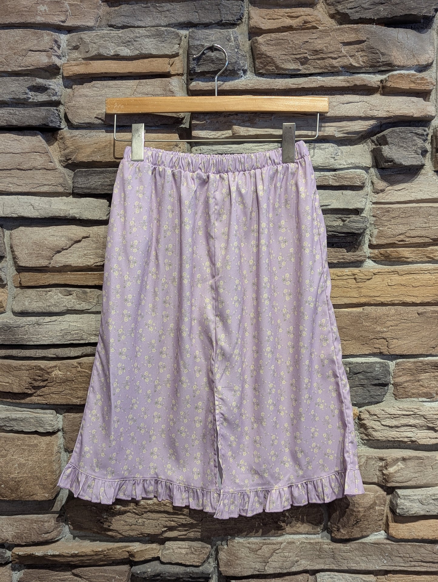 Honeysuckle Floral Slit Midi Skirt