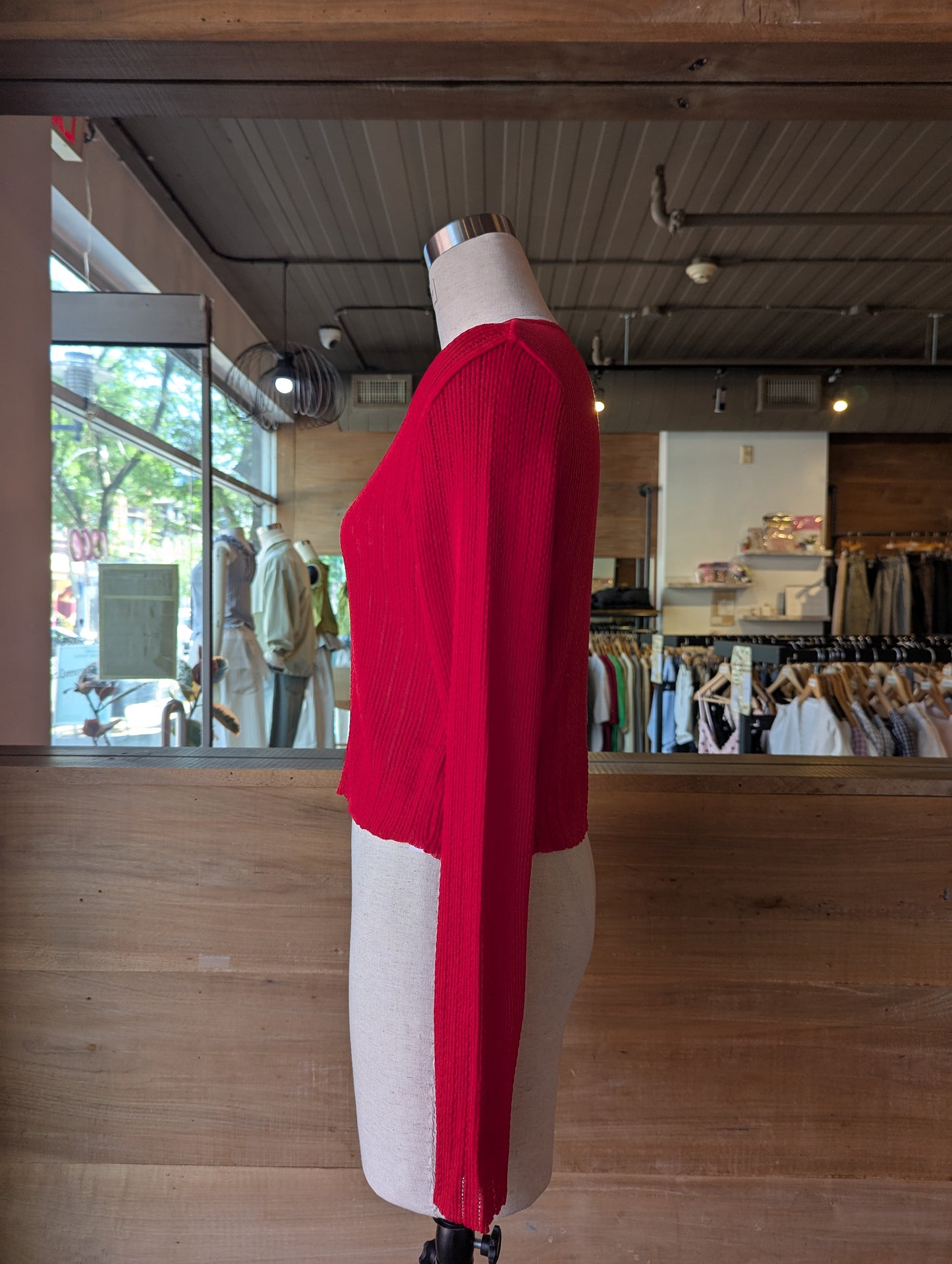 Love Note Heart Button Sheer Cardigan