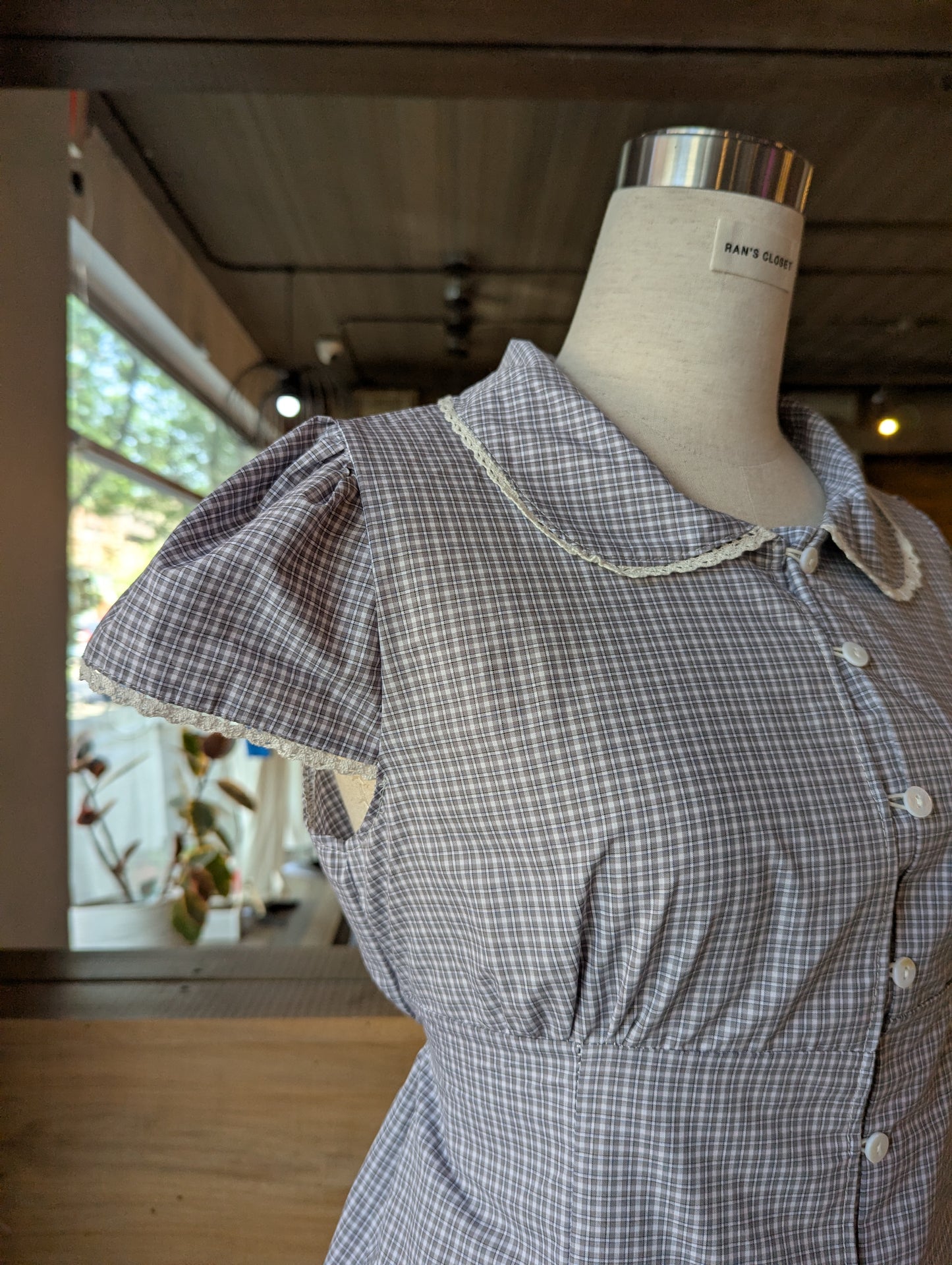 Cottage Keepsake Peter Pan Collar Tie Back Top
