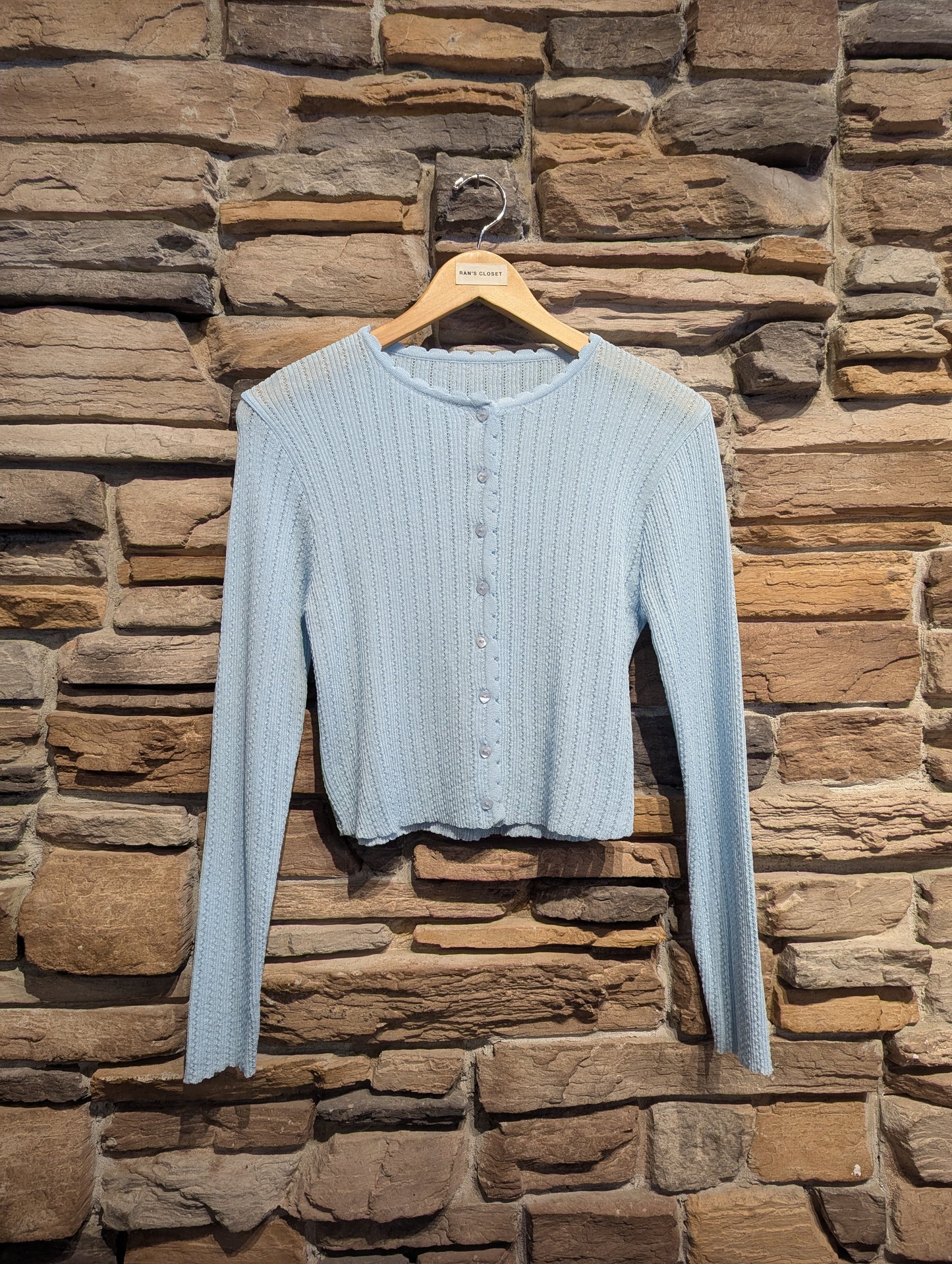 Love Note Heart Button Sheer Cardigan