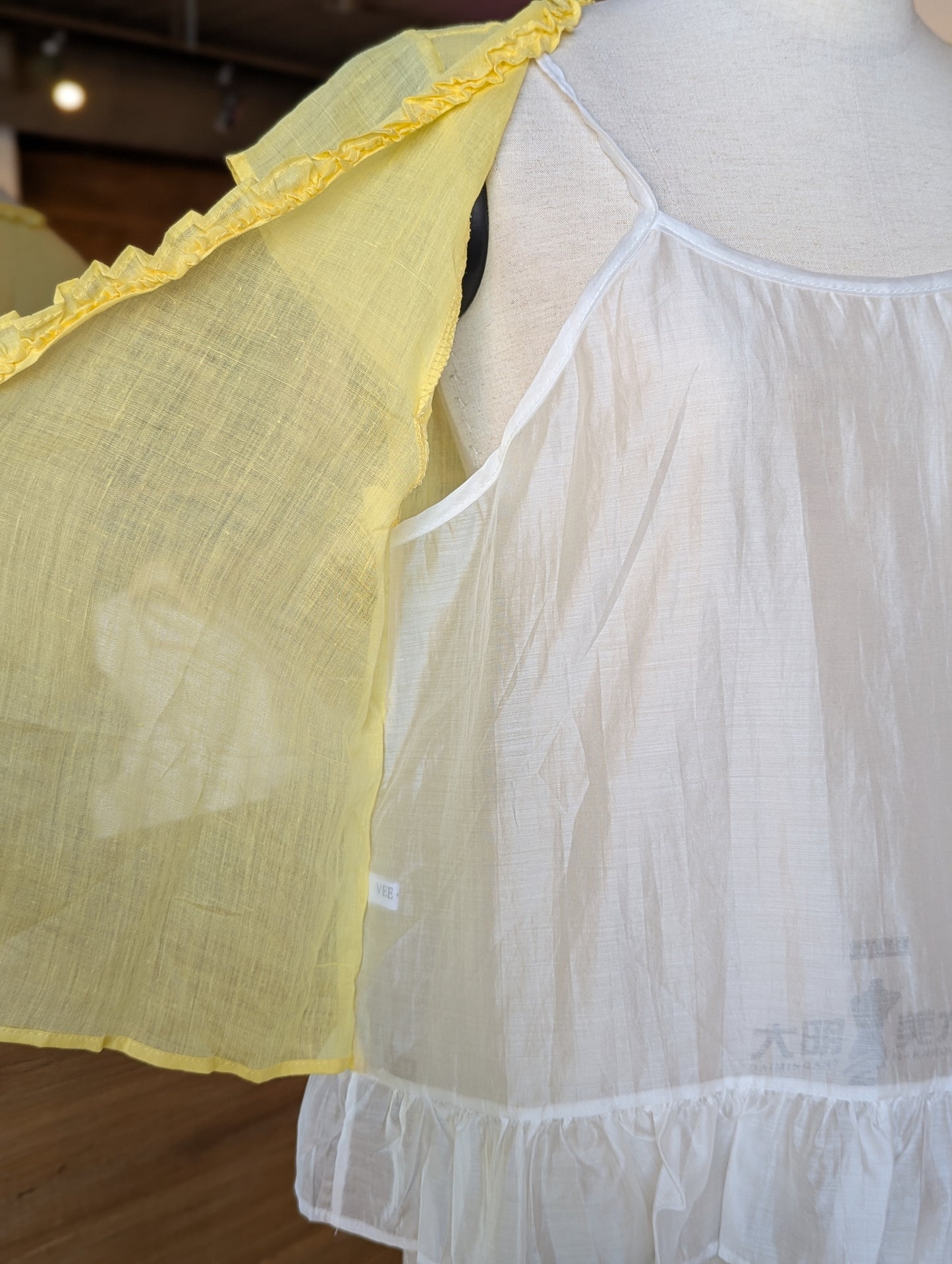 Double Take Ruffle Trim Top