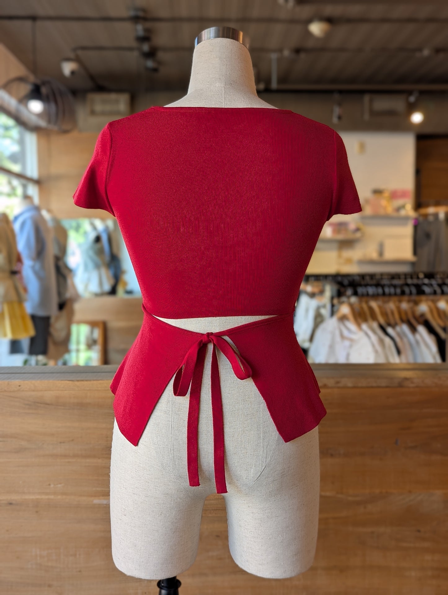 Secret Kiss Back-Tie Top