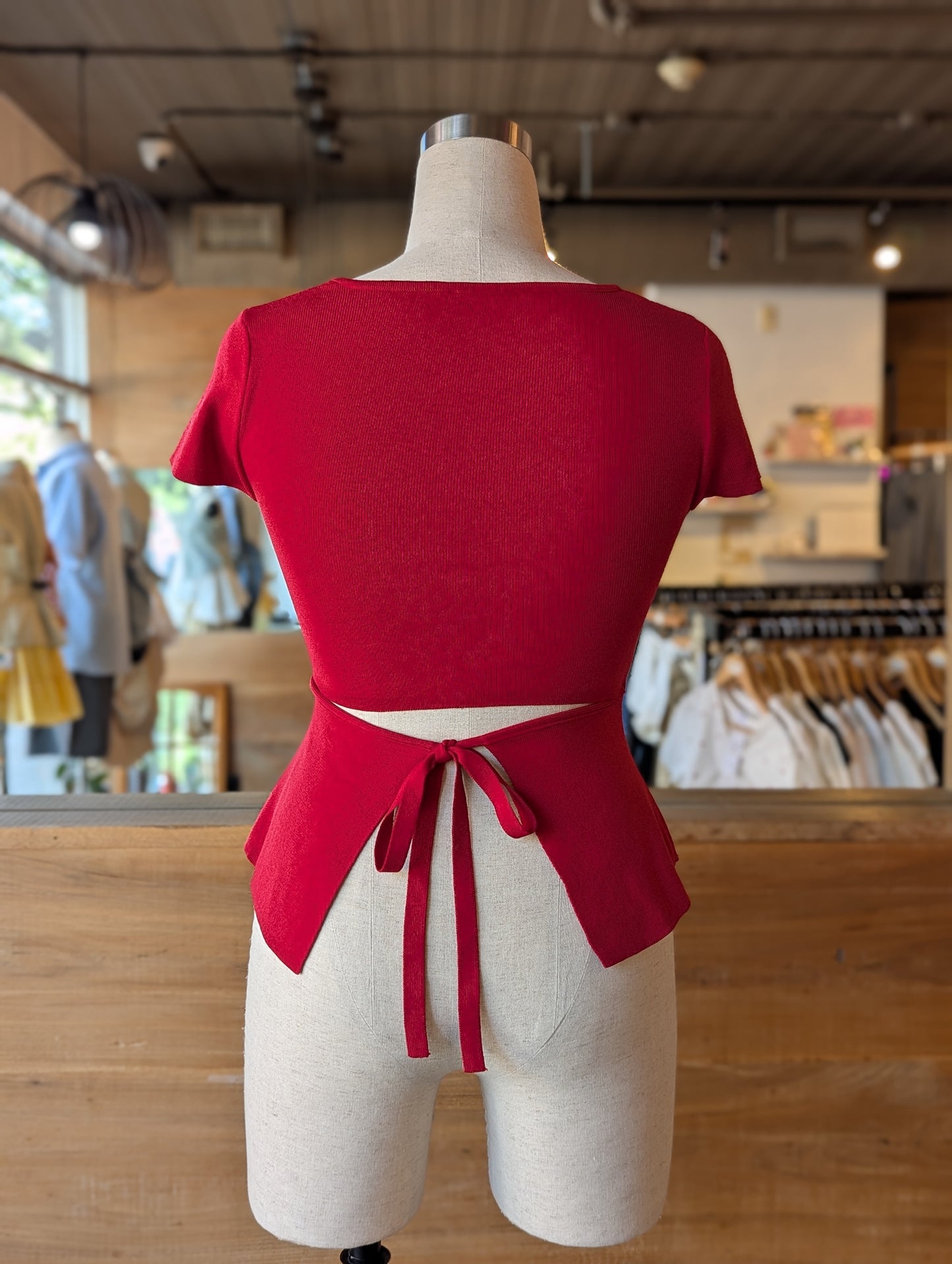 Secret Kiss Back-Tie Top