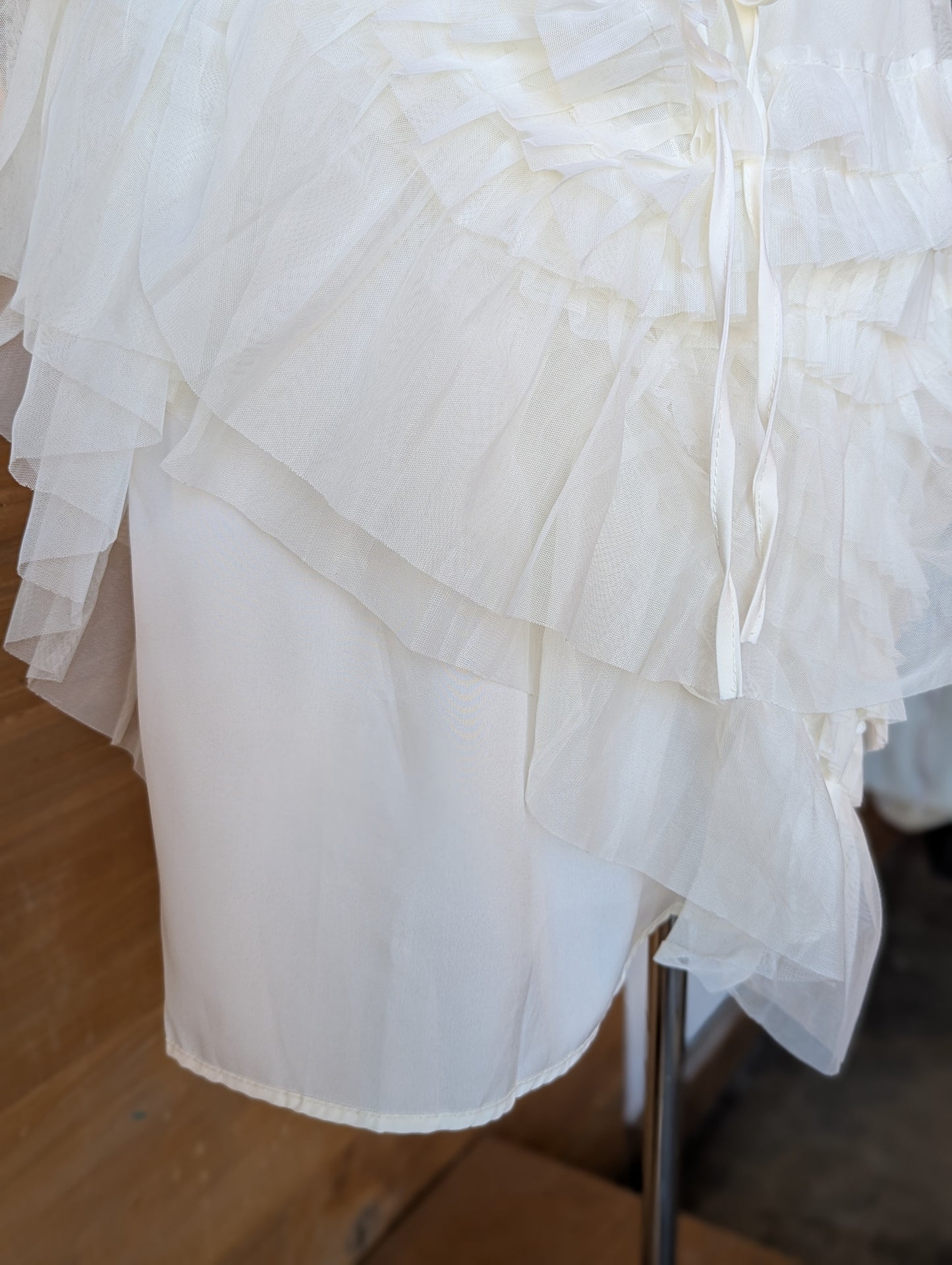 Dreamer Mesh Ruffle Midi Skirt